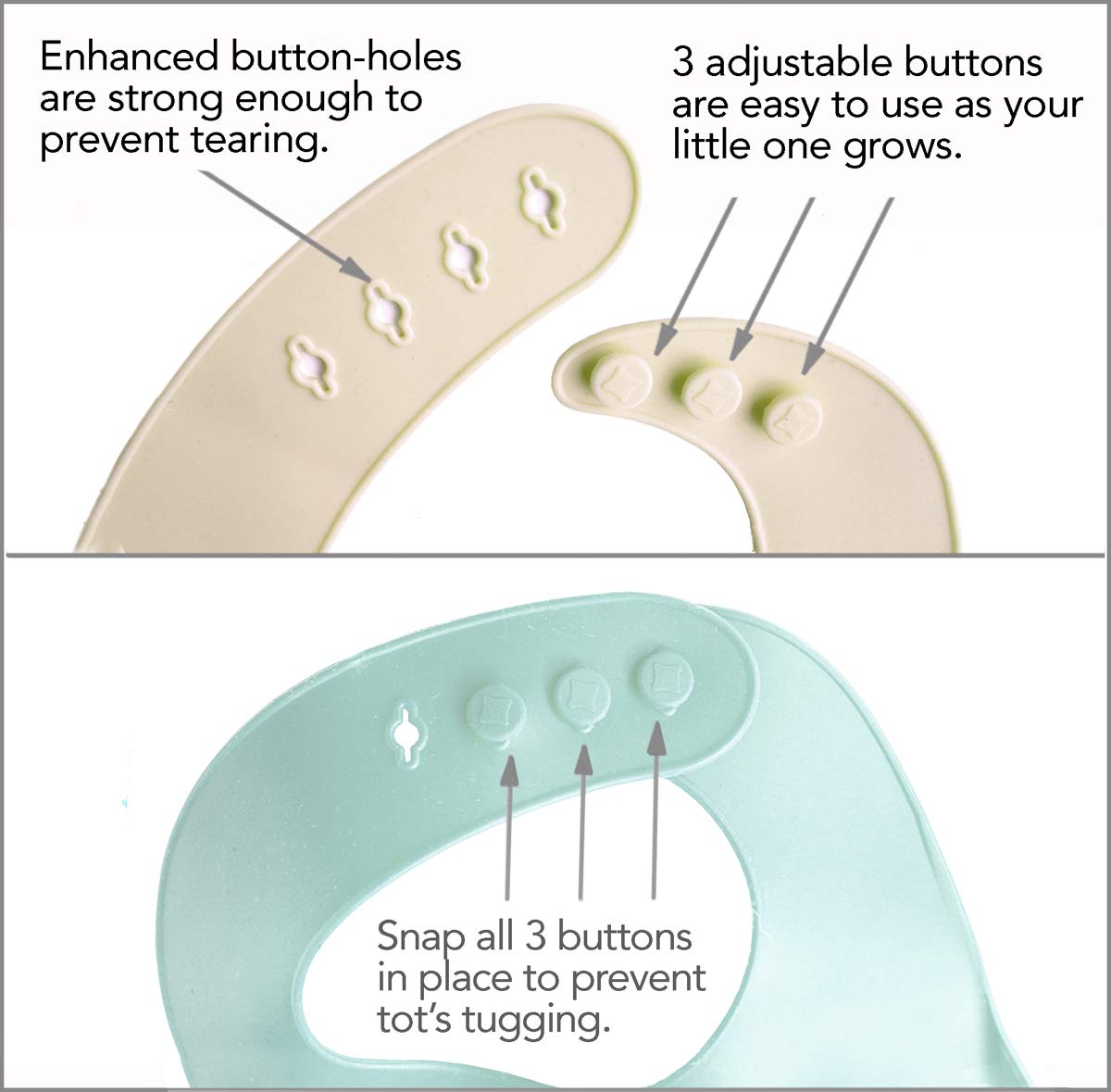 YMCF Products Baby or Toddler Feeding Set | Silicone Bib, Divided Plates, Suction Bowls & Spoons, Dishwasher-Safe, Easy-Wipe Cle