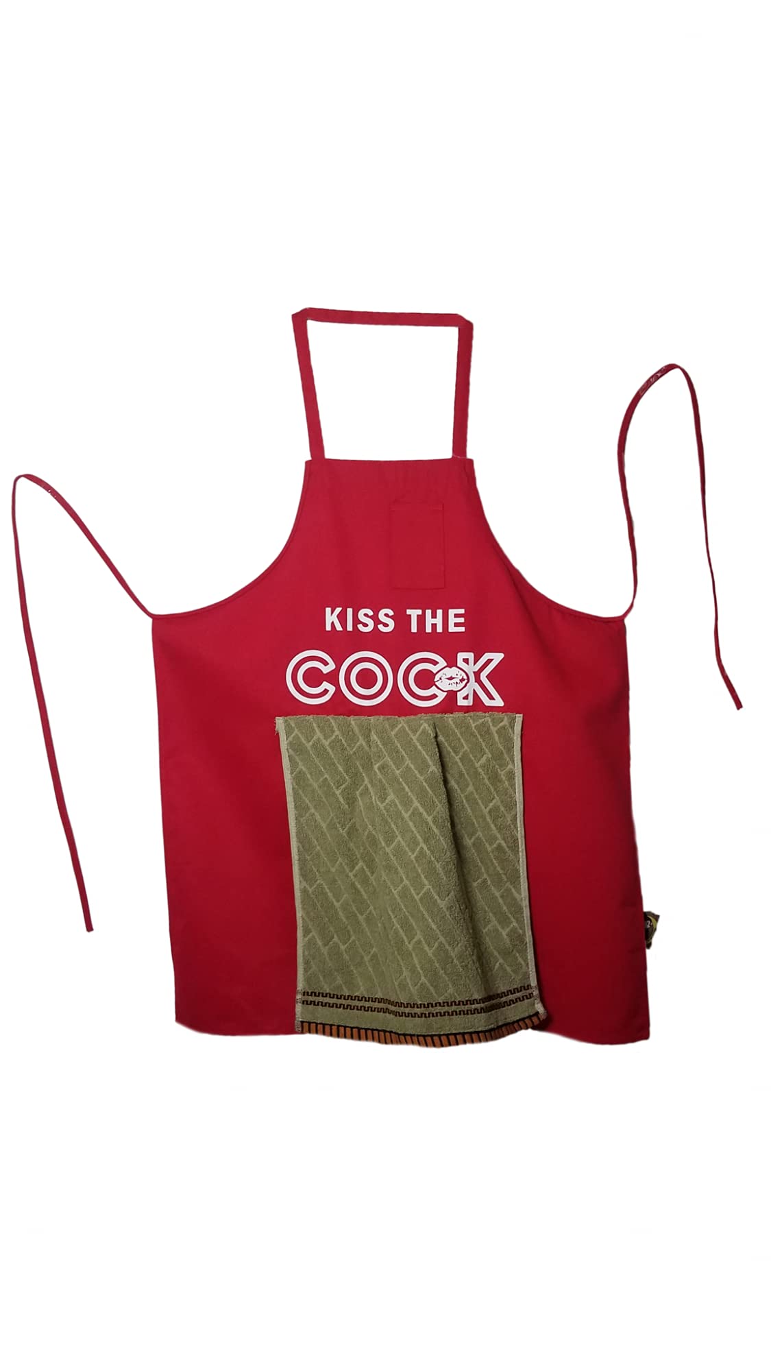 Kiss The Cook Prank Apron - Perfect Gag For Dad & Barbecue Parties ...