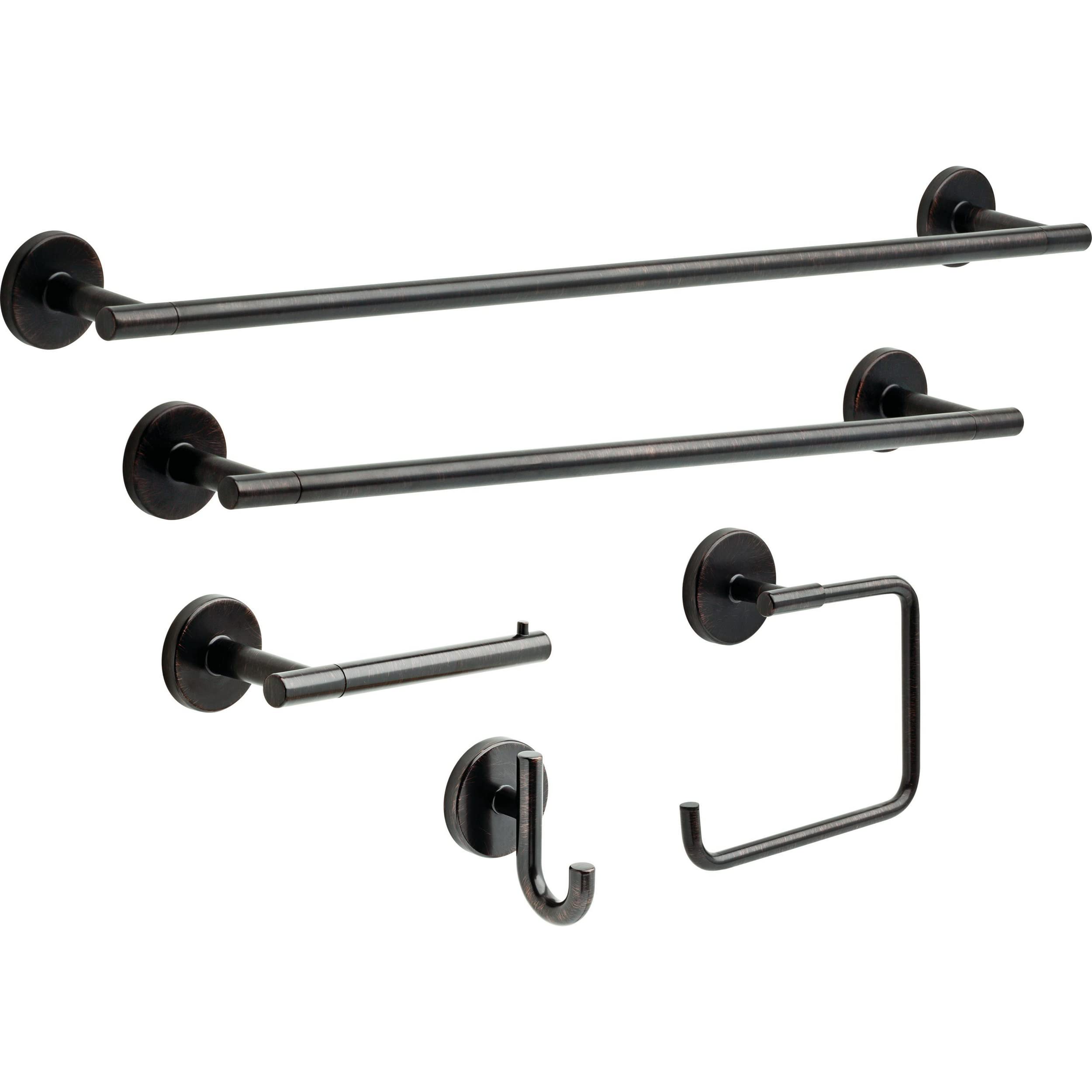 Delta 75930-Rb Trinsic 30 In. Wall Mount Towel Bar Bath Hardware Accessory In Venetian Bronze