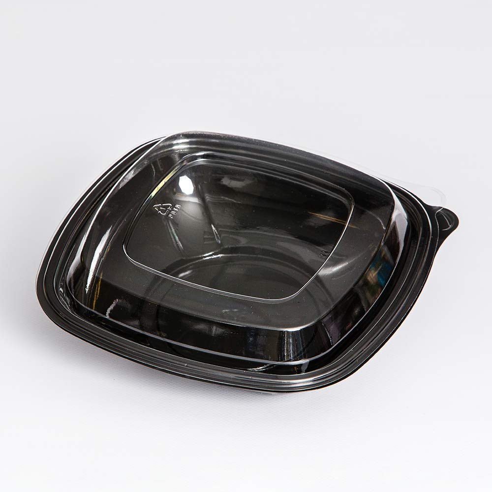 Anchor Packaging Crystal Classics Anti-Fog Recycled-Pet Square Bowl Lid For 20, 32, 48 Oz. Square Bowl, Clear | 150/Case