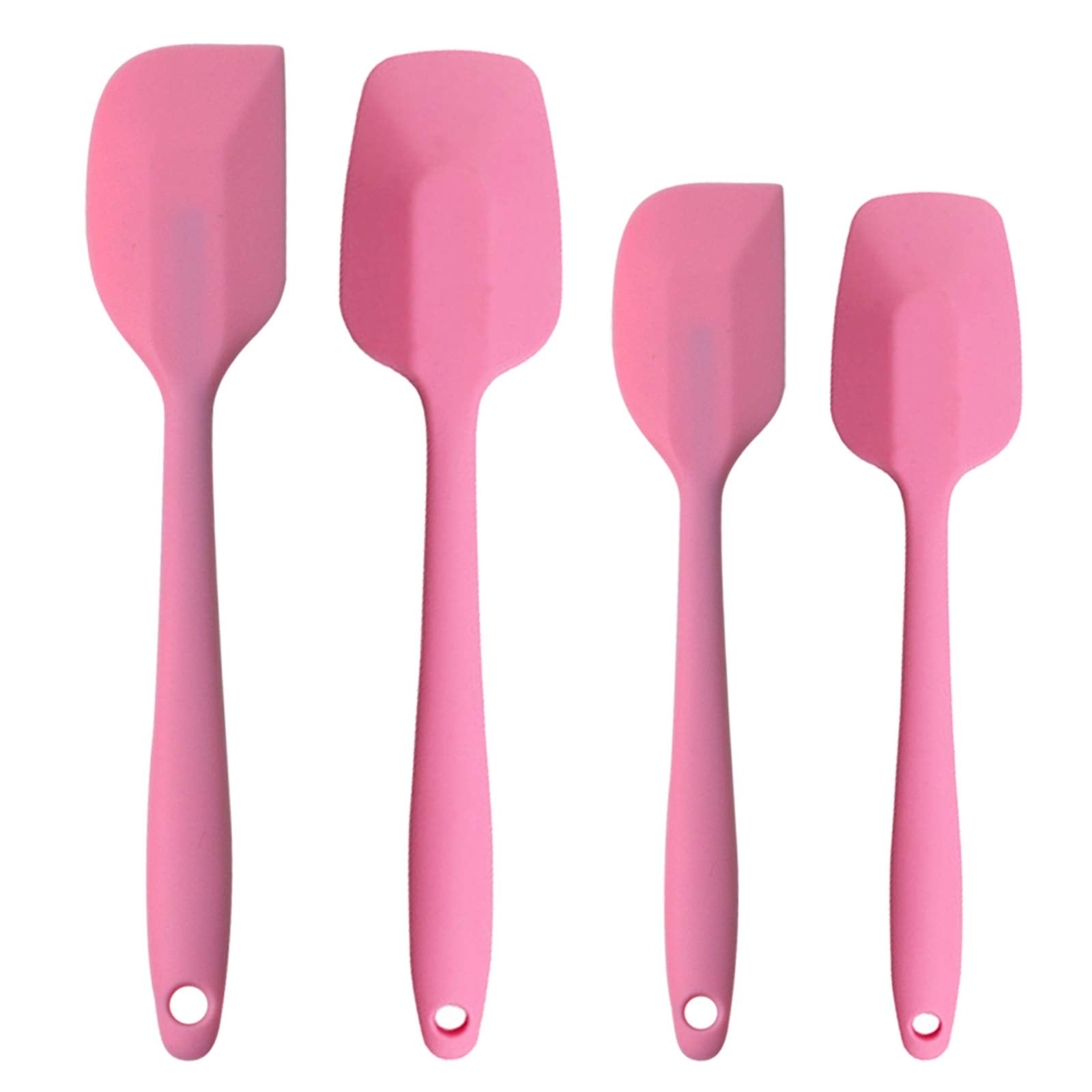 Silicone Spatulas Set, Rubber Spoon Spatula Heat Resistant Spoonula One Piece Design Seamless Spatula Non-Stick Scrapers Baking