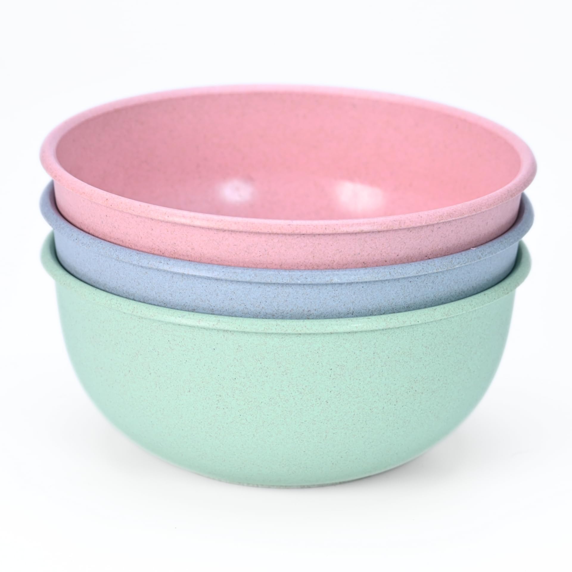 Eha EarthFriendly Frosty Mixing Bowl | 1800 Ml | Serving Bowl Made With Rice Husk & Bamboo Fibers | Microwave Safe | Bowls Set 