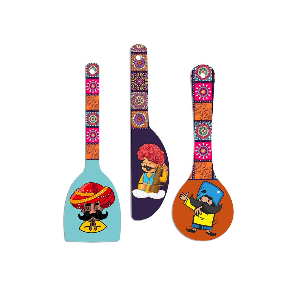 Artvibes Wooden Wall Hanger for Home | Office | Living Room | Gift | Modern Decoration Items | Kitchen Wall Decor |Rajasthani Cu