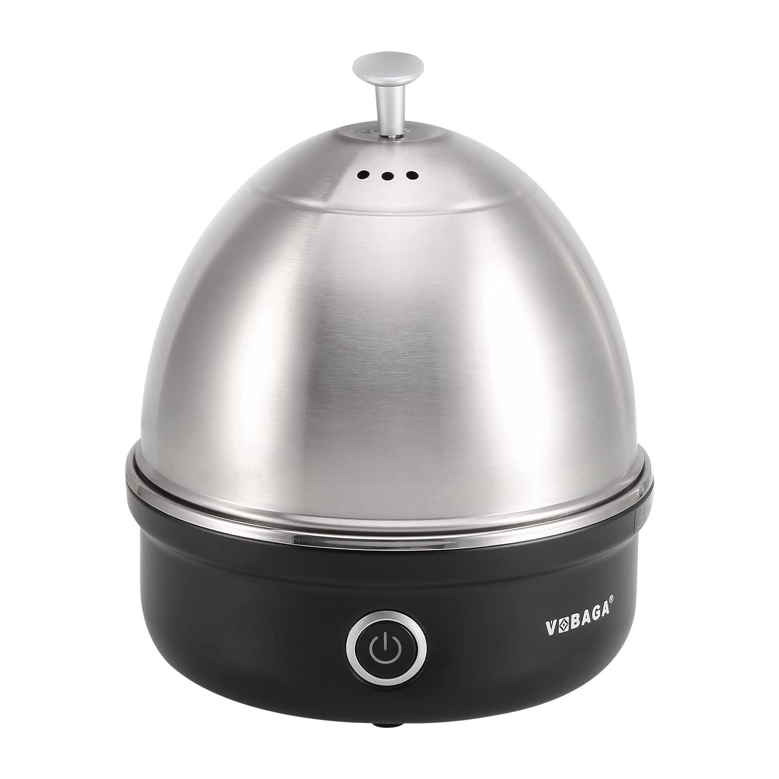 Vobaga Electric Egg Cooker, Rapid Egg Boiler With Auto Shut Off For Soft, Medium, Hard Boiled, Poached, Steamed Eggs, Vegetables