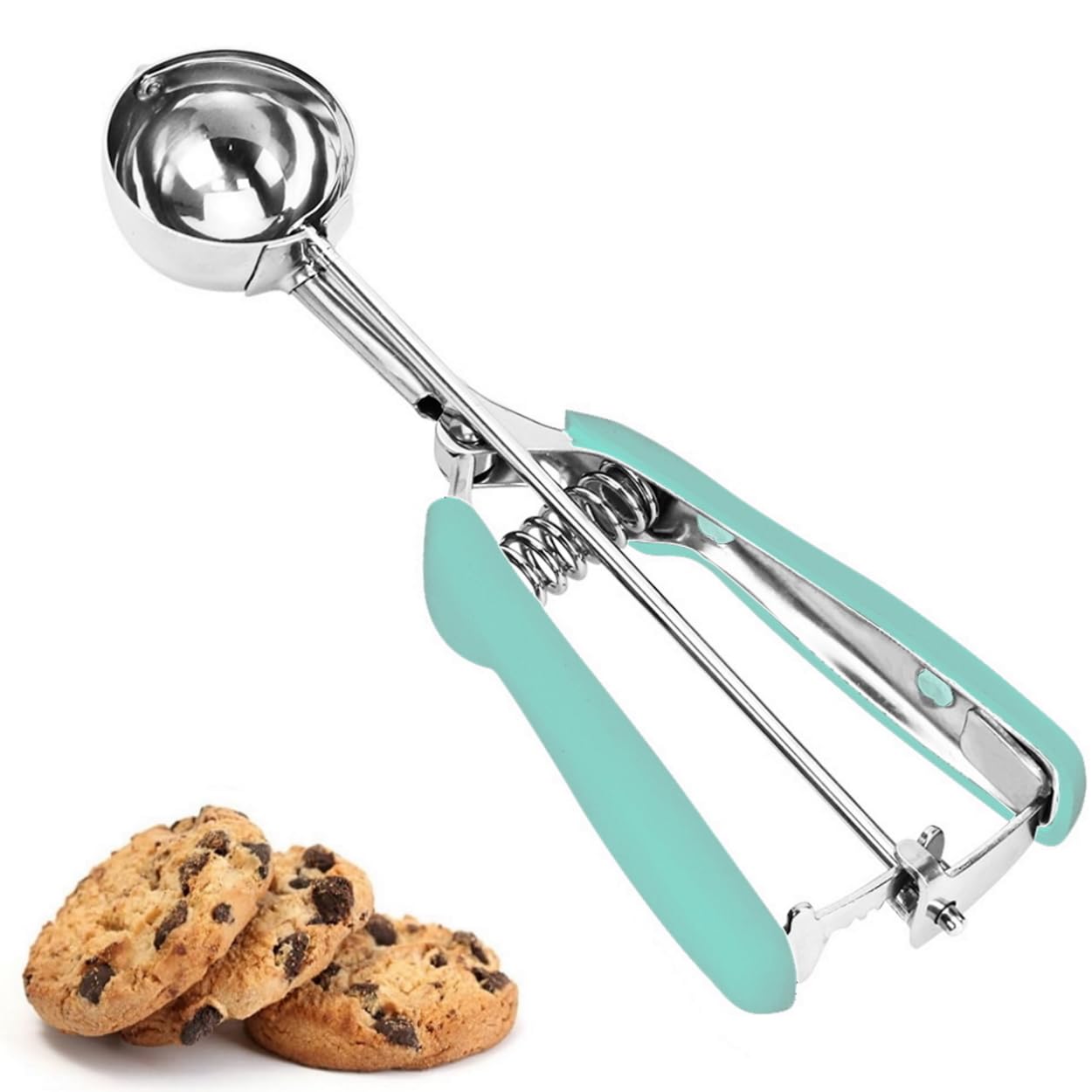 Cookie Scoop, Ice Cream Scoop, 2 Tbsp/ 30 ml/ 1 oz Cookie Scoops for Baking, 18/8 Stainless Steel Cookie Scooper for Baking, Ice