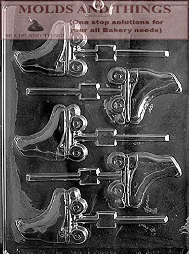 Roller Skates Chocolate Candy Mold, Sports Chocolate Candy Mold With Copywrited Molding Instruction