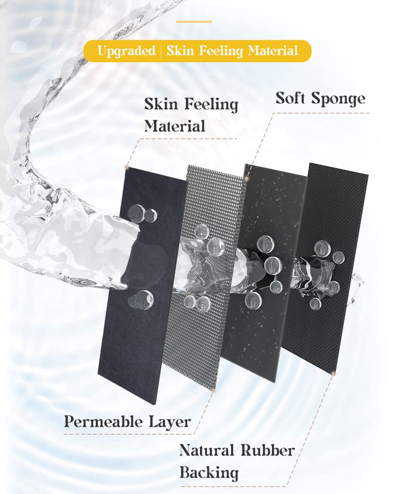 Montvoo-Bath Mat Rug-Natural Rubber Non Slip Quick Dry Super Absorbent Thin Bathroom Rugs Fit Under Door-Washable Bathroom Floor