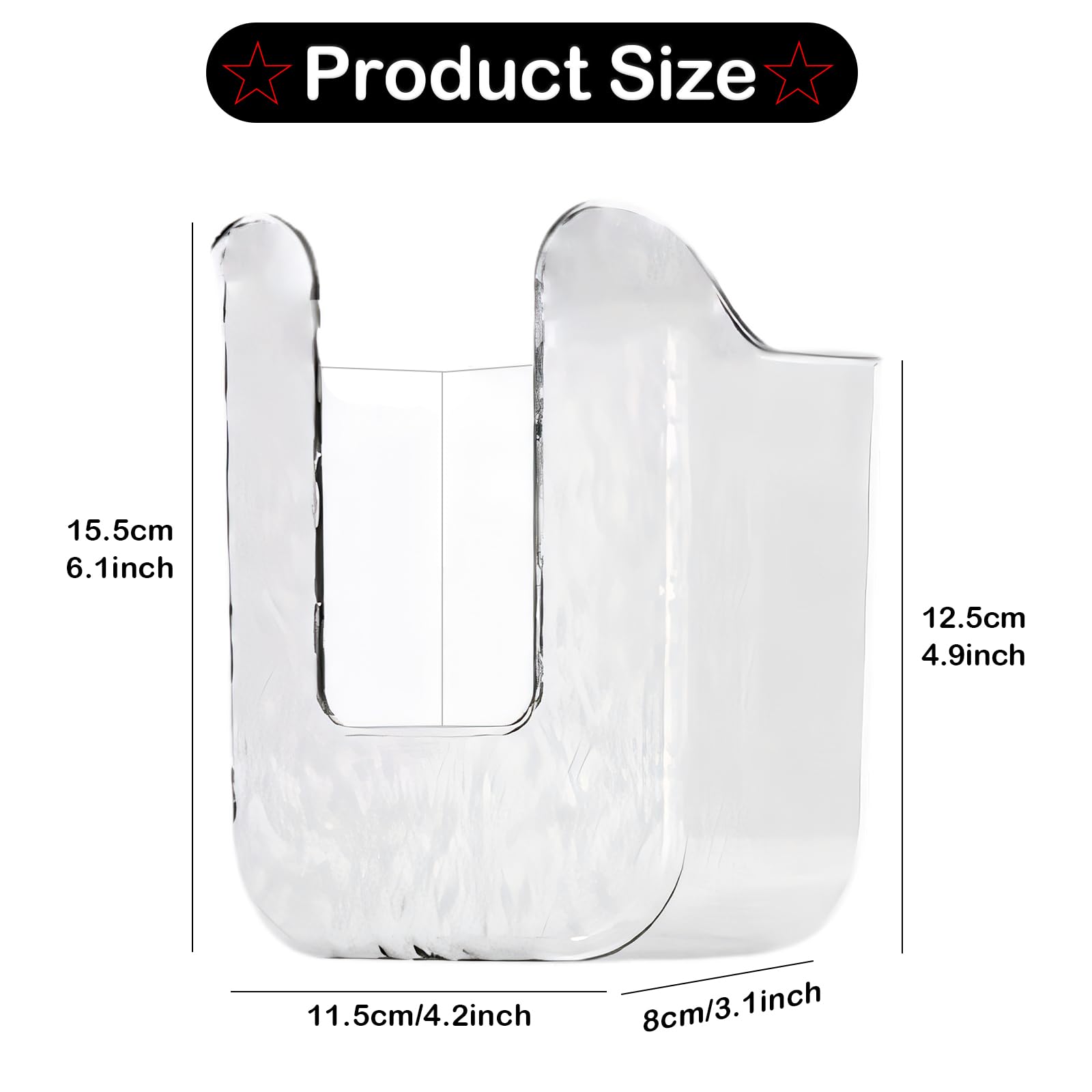 Xanadued Kitchen Wipes Storage, Flushable Wipes Holder For Bathroom, Wall-Mounted Tissue Box, Non-Slip Flushable Wipes Holder, W