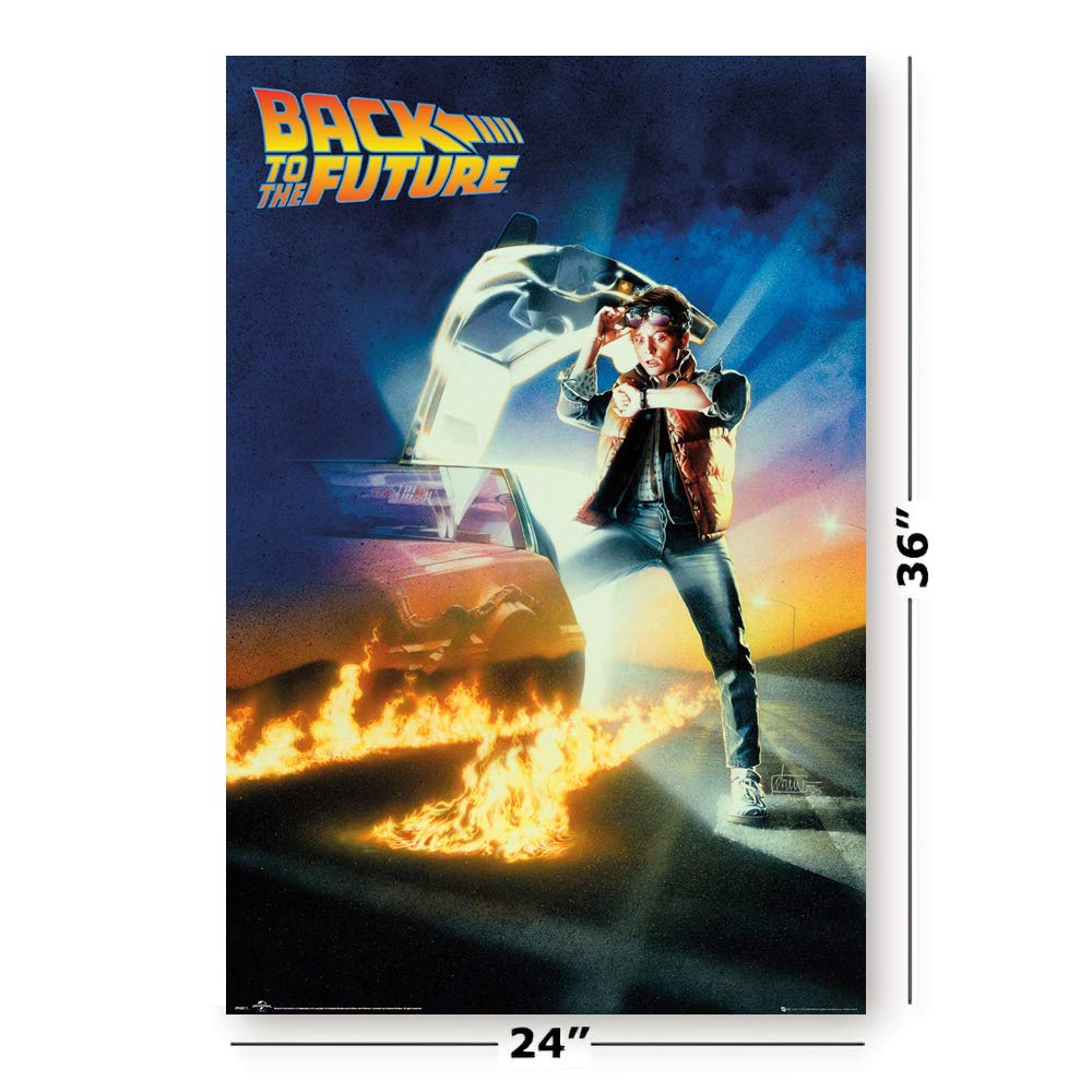 Back To The Future Parts I, Ii & Iii - Movie Poster Set (Regular Styles - Sans Credits) (Size: 24'' X 36'' Each)