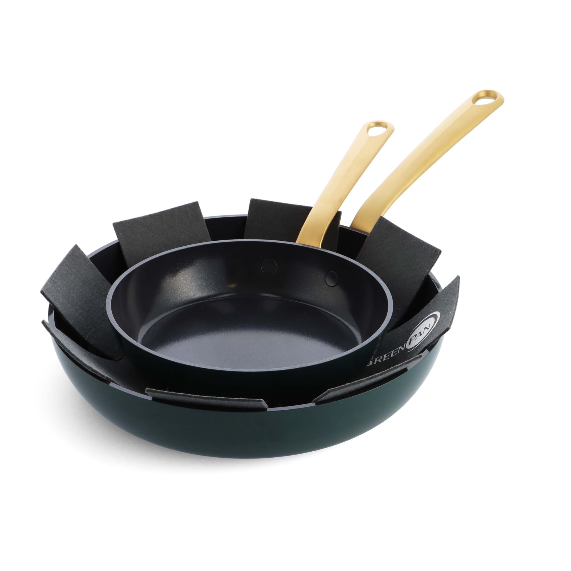 GreenPan Craft 8 and 11 2 Piece Frying Pan Skillet Set, Healthy Ceramic Nonstick, NonToxic PFASFree, Dishwasher Safe, Ov