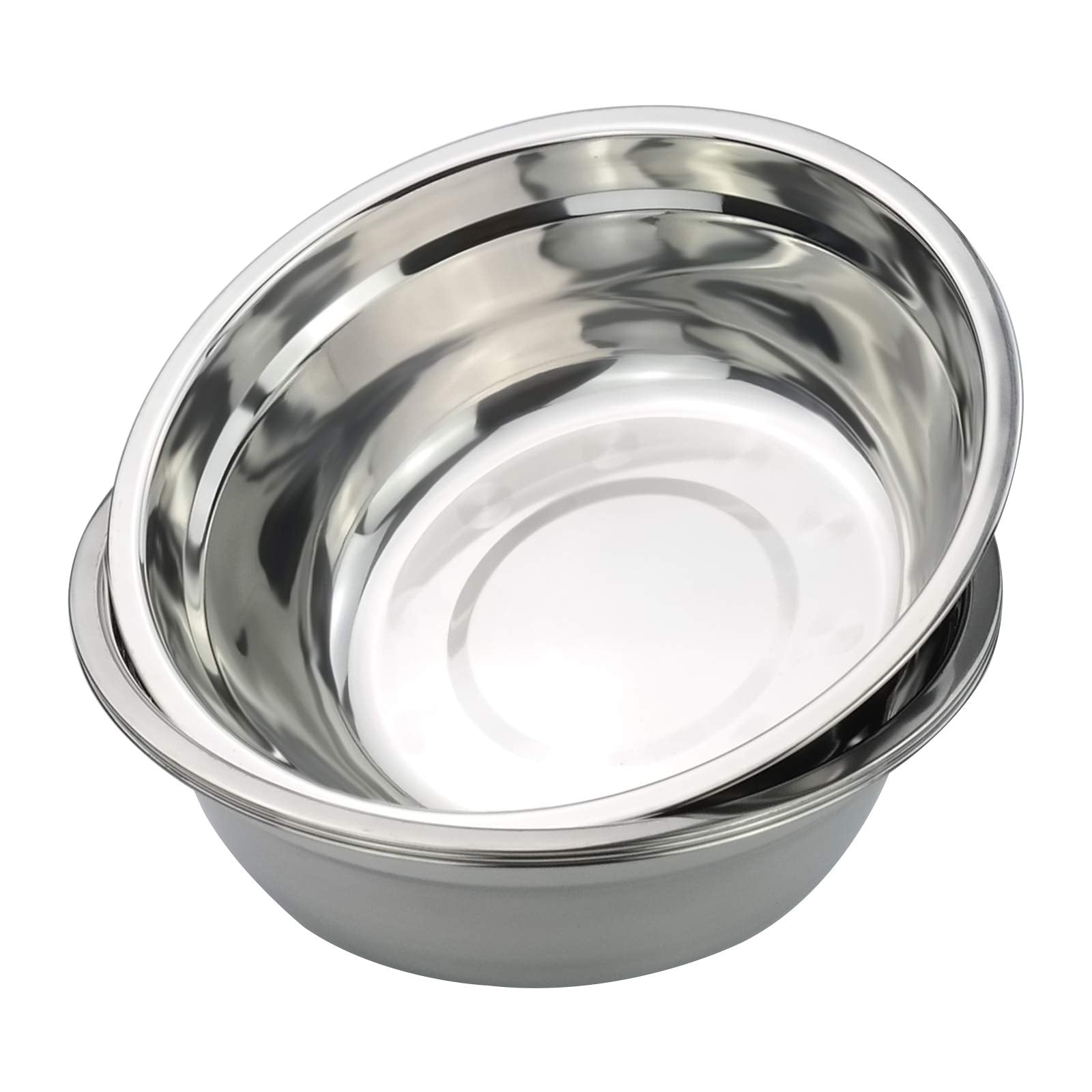 Callyne 4-Pack Stainless Steel Mixing Bowls, Metal Prep Bowls, F