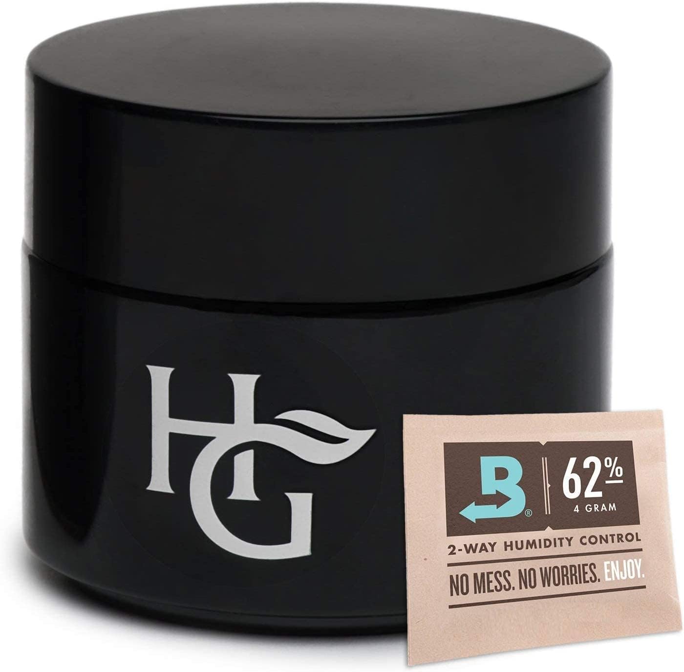 Herb Guard - [3-Pack) Quarter Oz Ultraviolet Jar & Humidity Pack (100 Ml) Airtight Uv Protection Keeps Herbs Fresh For Months