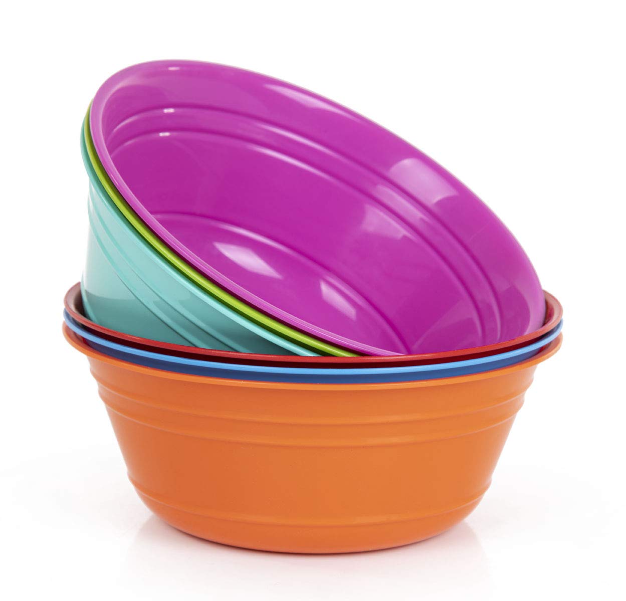 Mintra Home Snack Bowls (Popcorn Bowl Set, Orange)