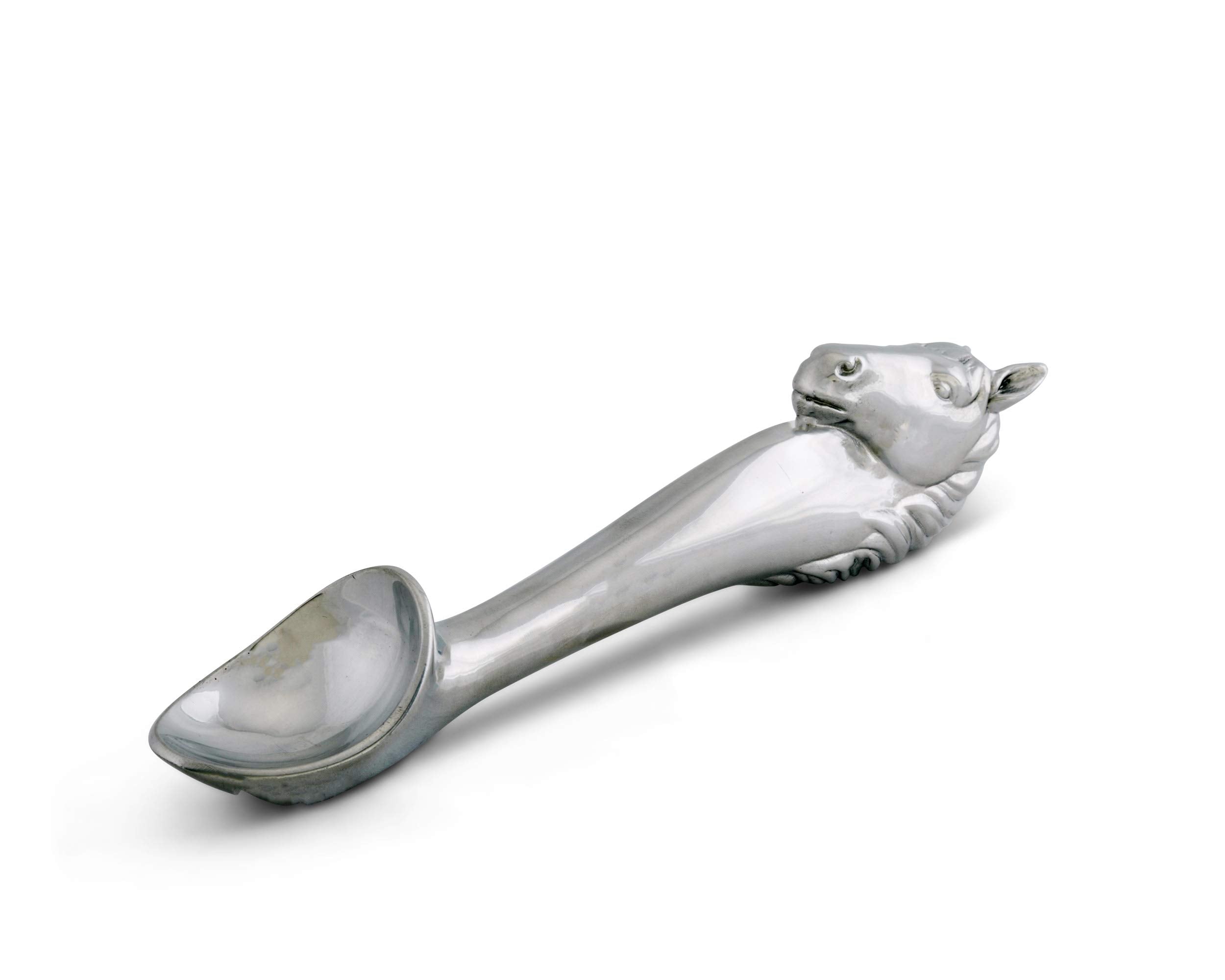 Arthur Court Designs Aluminum Horse Ice Cream Scoop 10 Inch Long