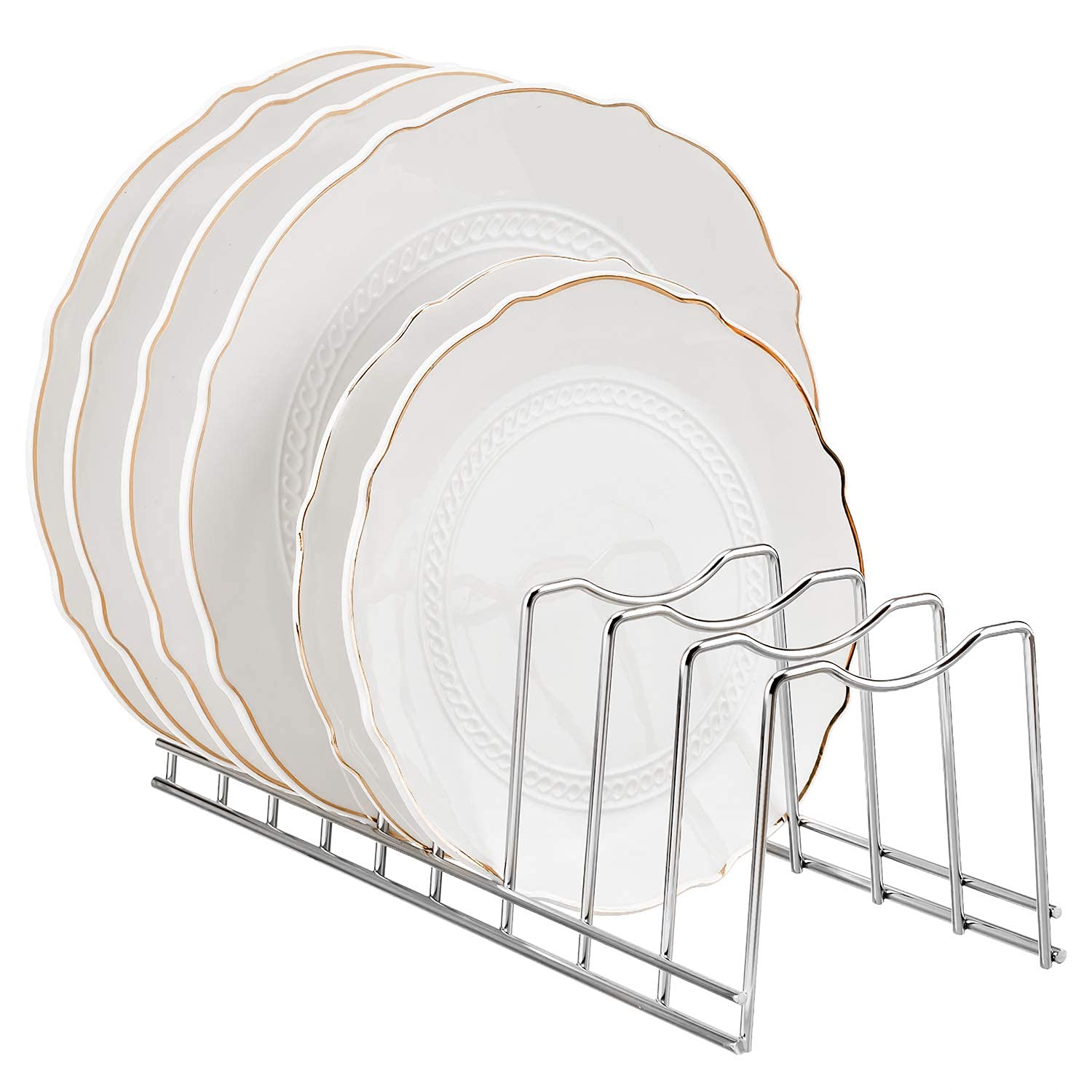 Gerusea Pot Lid Holder, Stainless Steel Kitchen Organizer Rack Rest, Storage Cutting Boards, Bakeware, Pots & Pans, Serving Tray