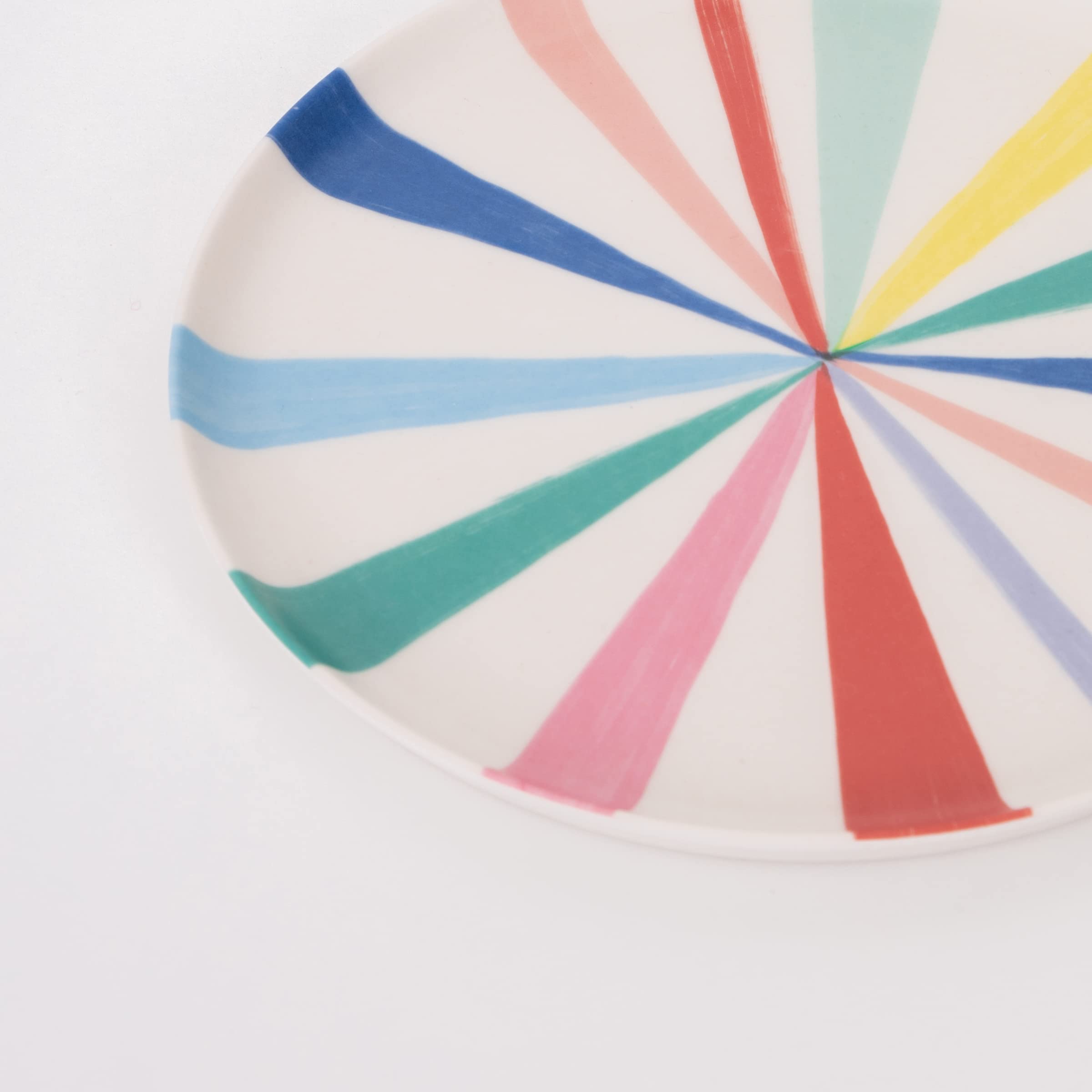 Meri Meri Bamboo Plates, Reusable Pack of 6, Large 10", Multicolor, Dishwasher Safe, Model 222030