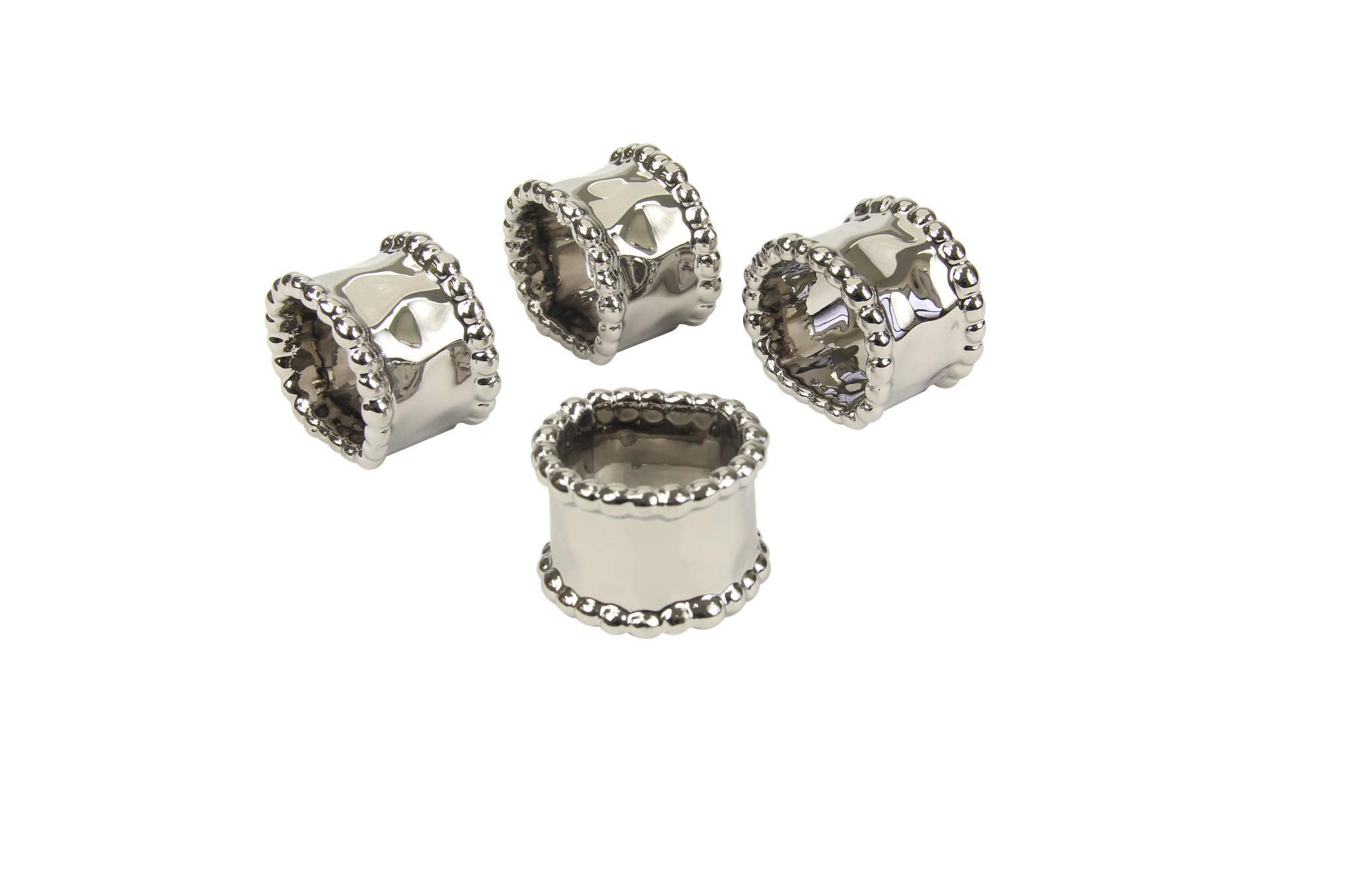 Pampa Bay Porcelain Verona Napkin Ring - Set Of 4