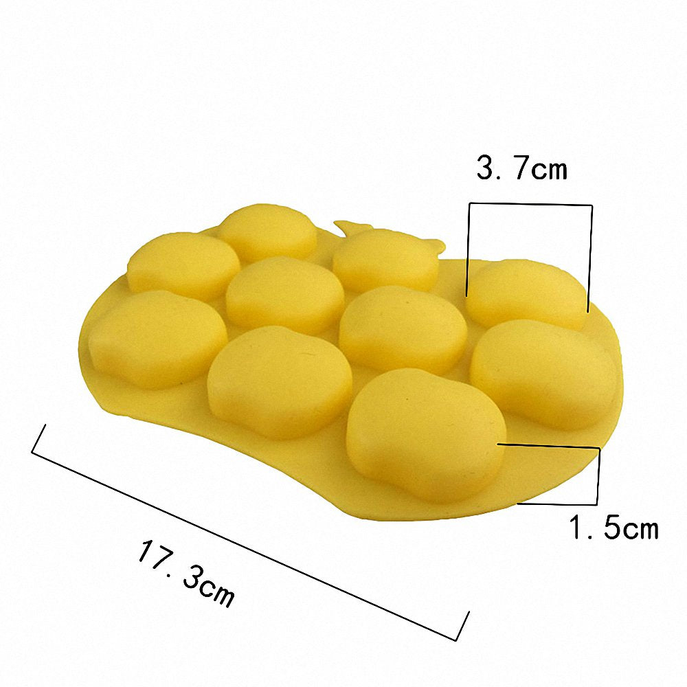 2-Pack Apple Silicone Molds - Moldfun Apple Mold For Chocolate, Cupcake Topper, Jello, Candy, Gummy, Ice Cube, Cookie, Muffin, M
