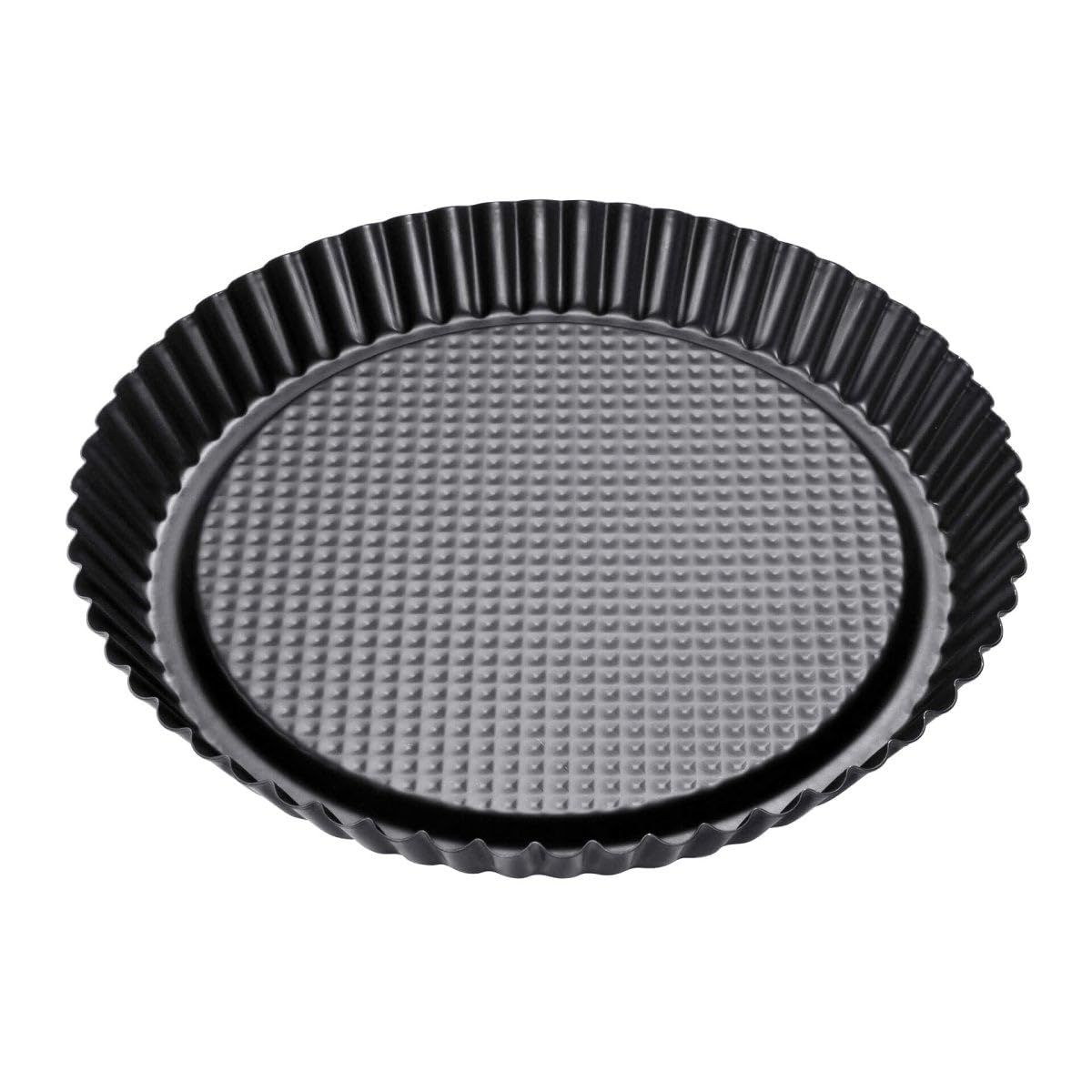 Zenker Non-Stick Carbon Steel Flan/Tart Pan, 11-Inch, grey