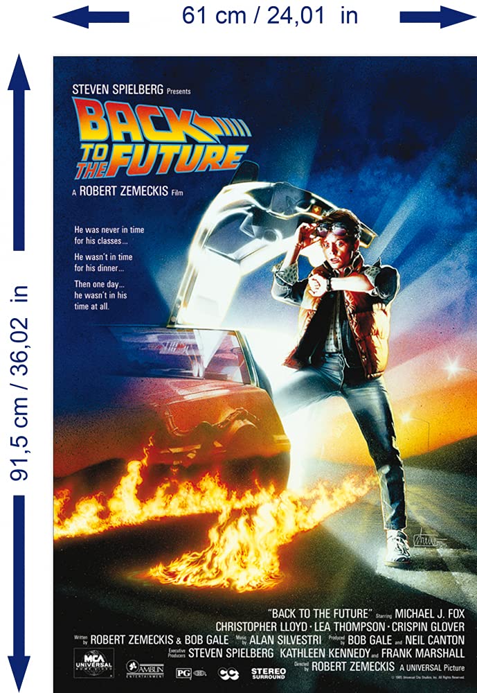 1Art1 Posters: Back To The Future Poster - Michael J Fox, Christopher Lloyd (36 X 24 Inches) No Frame