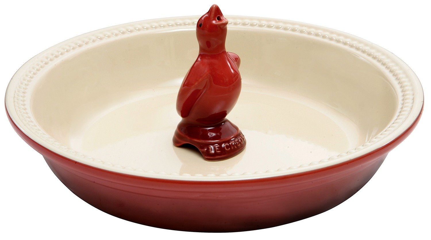 Le Creuset Stoneware Pie Bird, 3.25'', Cerise