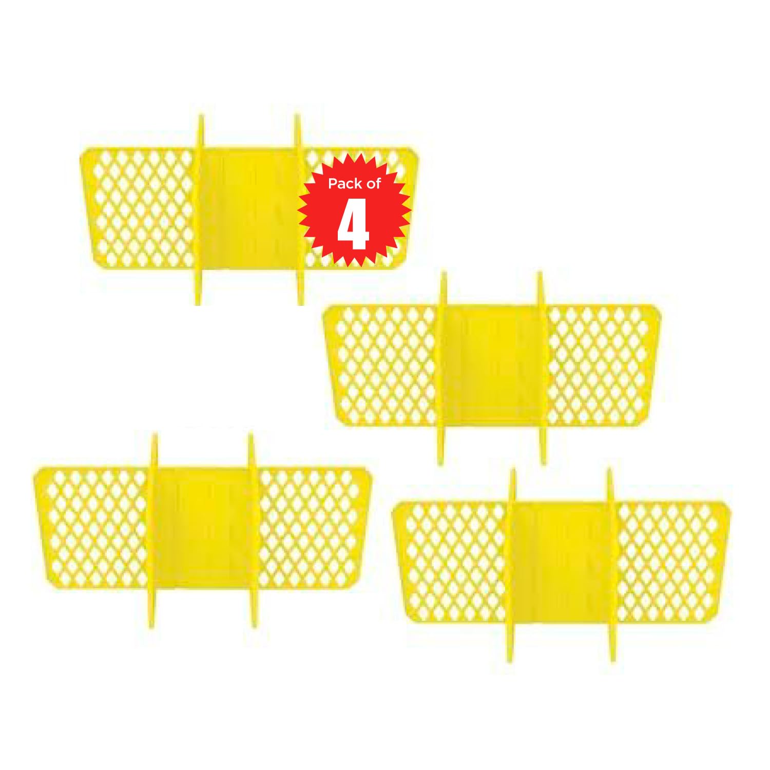 Universal Divider 4Pk For 27-Gal. Tough Storage Tote, 6-Slot Strong Box Divider For Storage Containers, 2 Customizable Lengths,