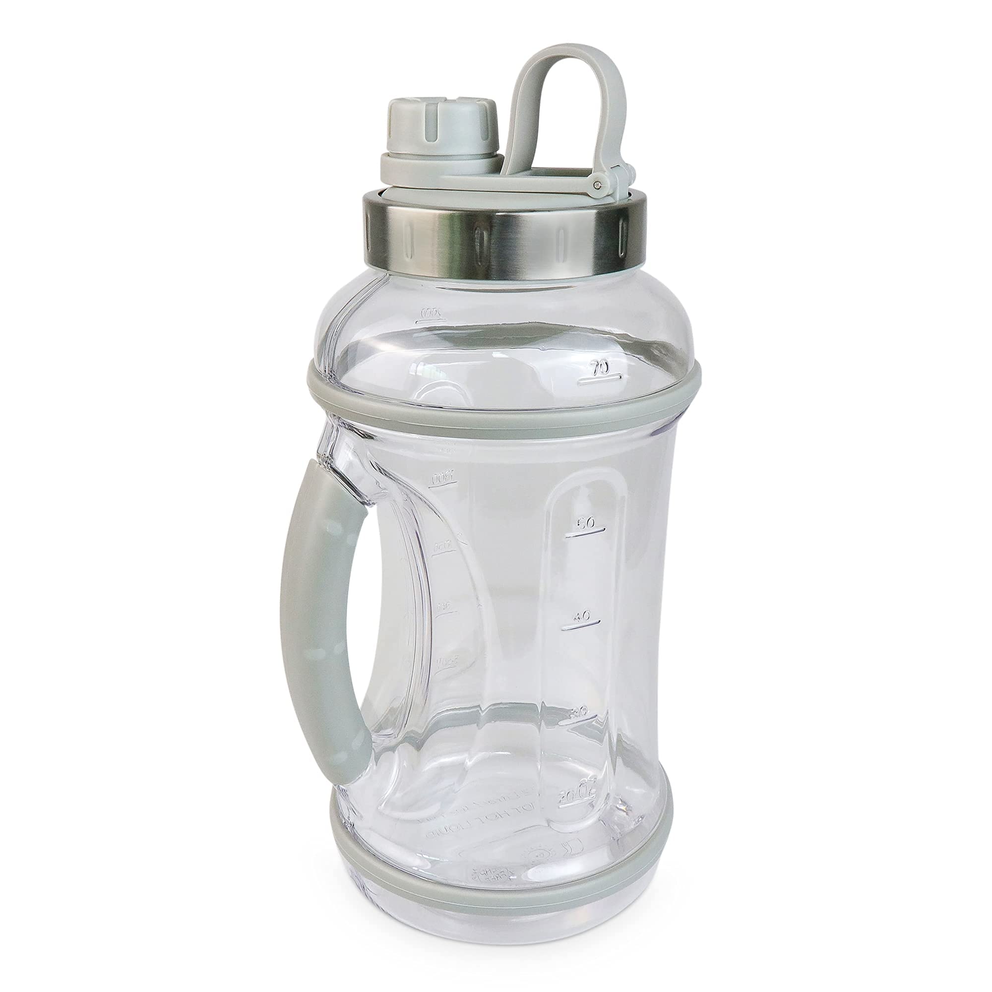Flash Popup 70Oz Sport Water Bottle With Twist Off Lid Clear Bottle Leakproof Water Jugs Half A Gallon Bottle