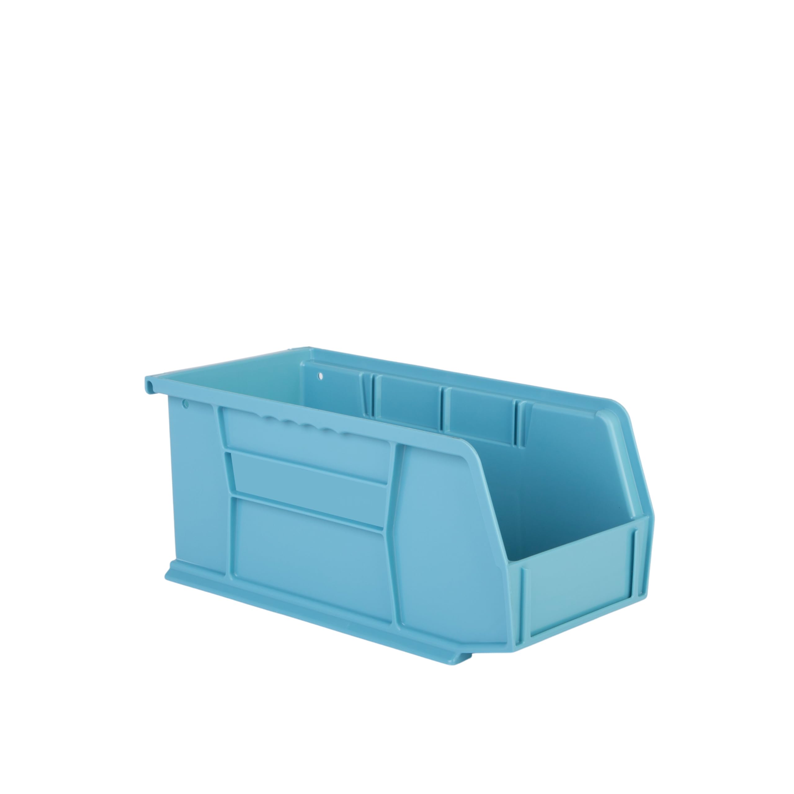 Hudson Exchange 11'' X 5-1/2'' X 5'' Plastic Stackable Storage Bin And Hanging Container (Light Blue)
