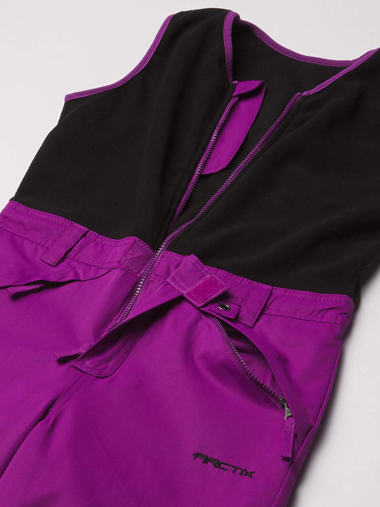Arctix Kids Limitless Fleece Top Bib Overalls, Amethyst, X-Small Husky