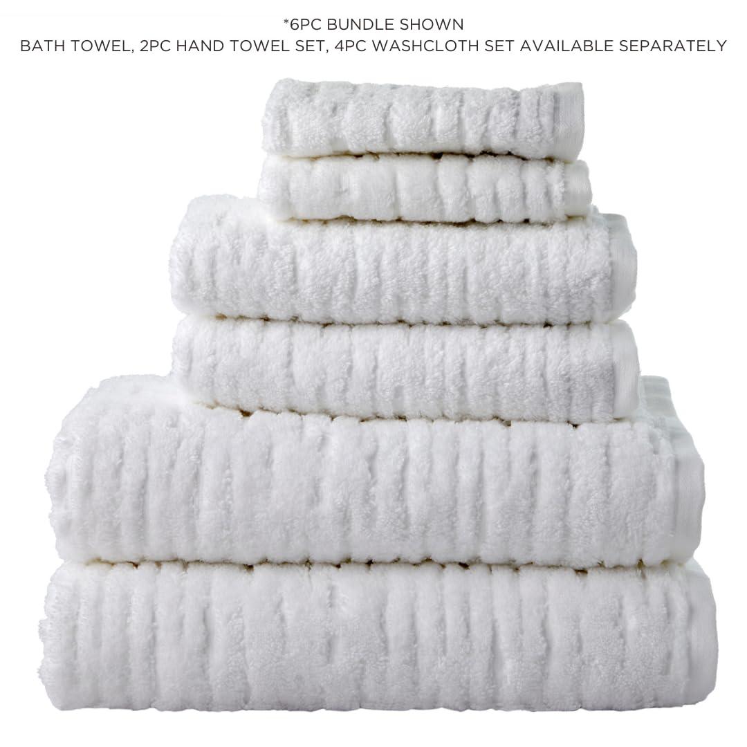 Skl Home Cloudsoft Cotton Luxury Bath Towel, White