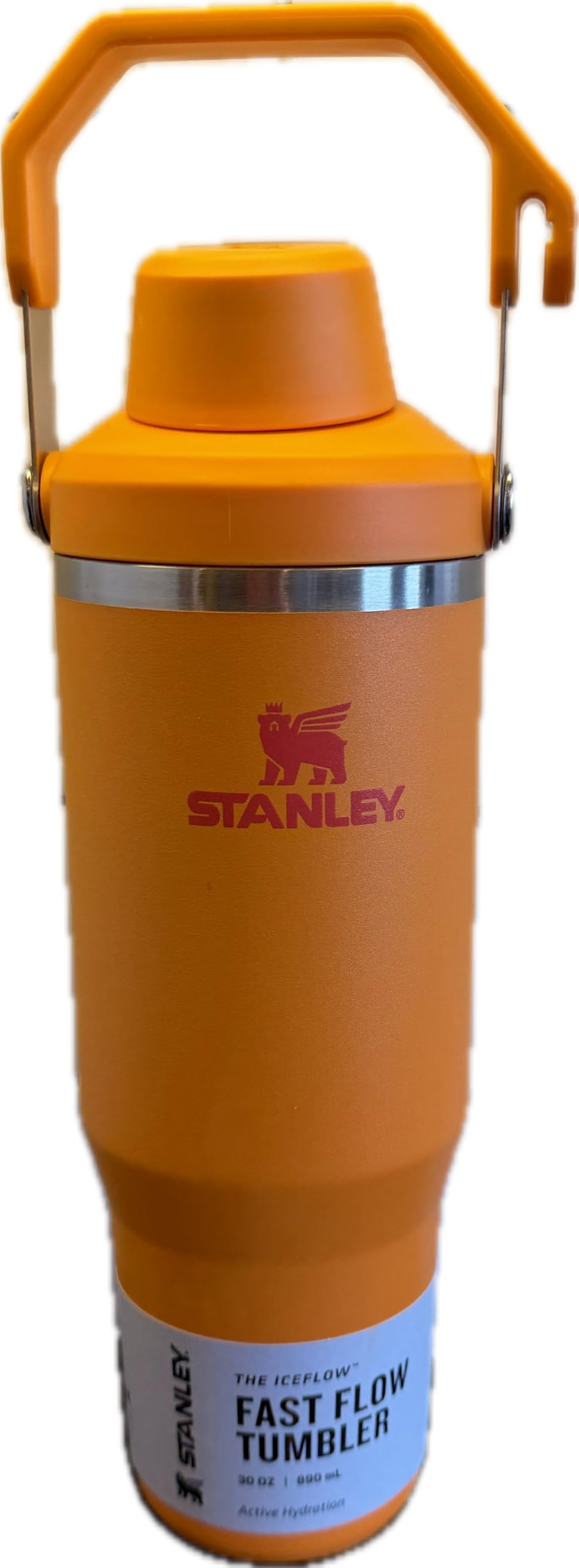 Stanley IceFlow 2.0 Fast Flow Tumbler (chug cap) with Handle 30 oz | Twist On Angled Spout Lid | Leakproof Water Bottle | Insula