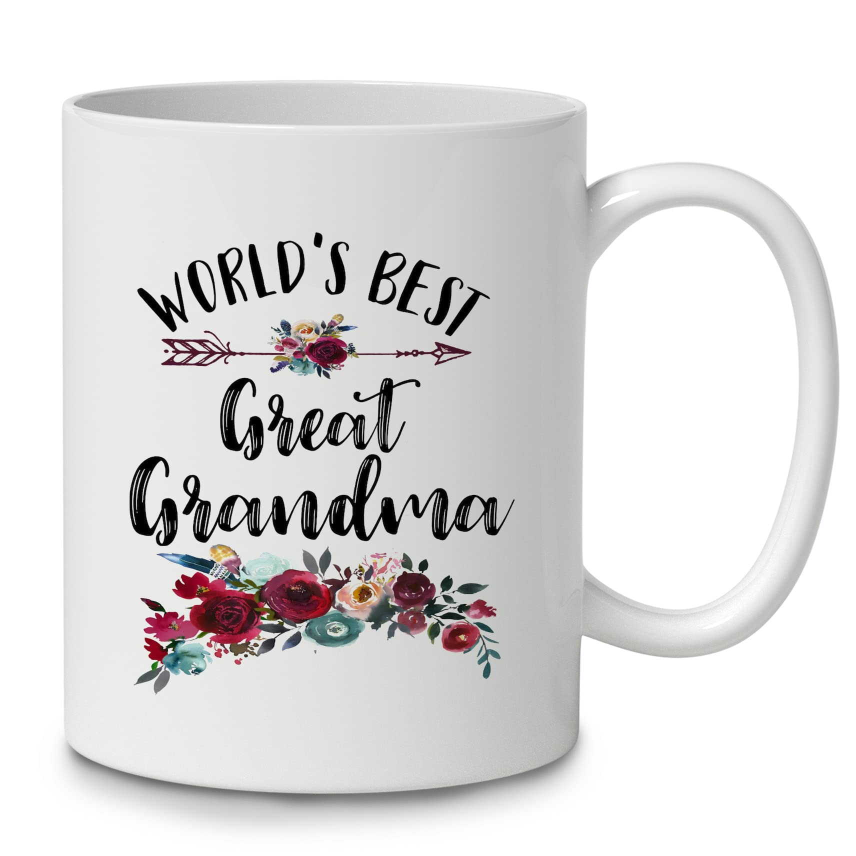 Dotain Worlds Best Great Grandma Coffee Mug Ceramic Cup(11Oz),Double Side Printed,Funny New Gag Novelty Great Grandma Mug Gifts
