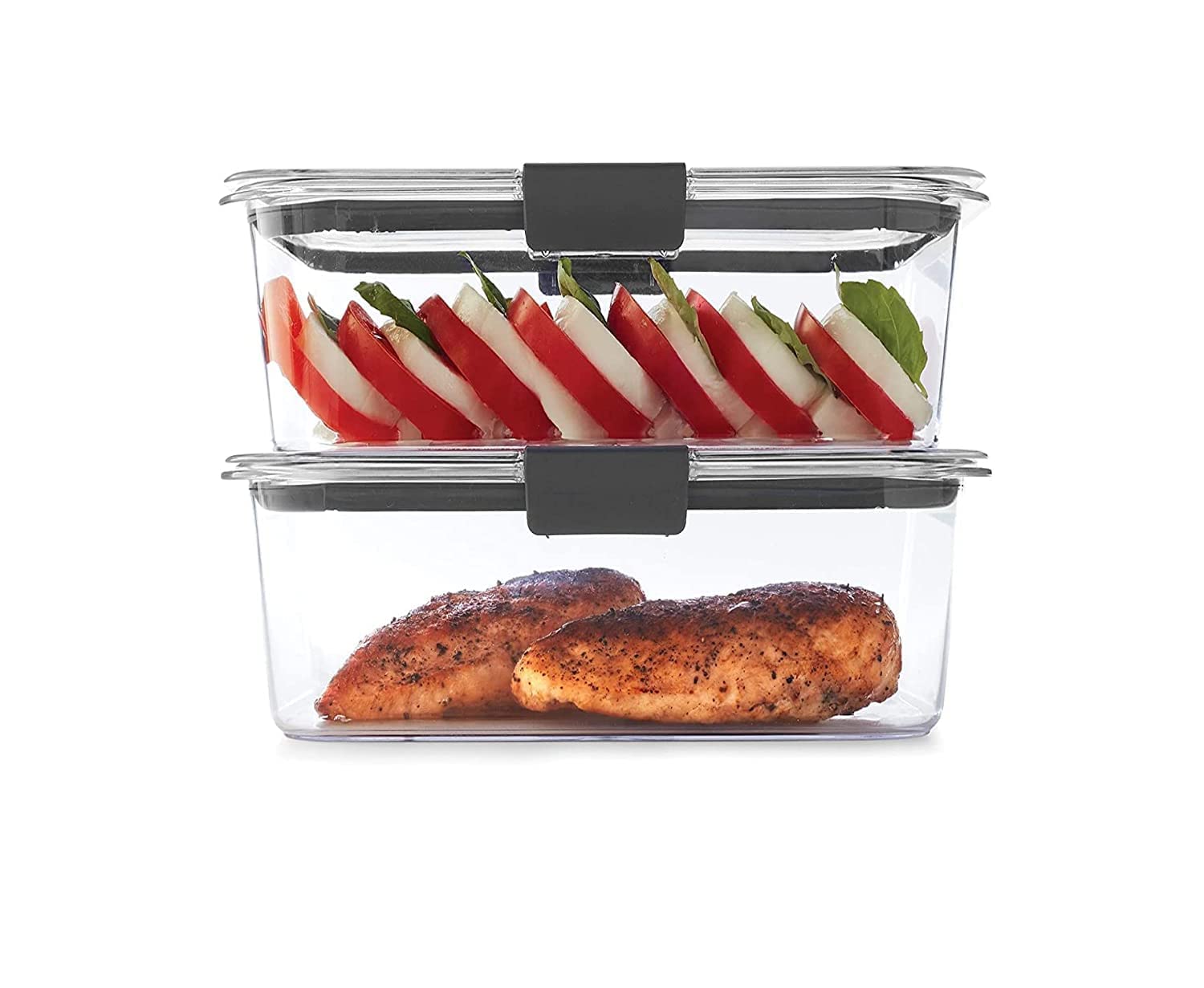 J-Bizz Airtight Bpa Free Fridge Organizer Plastic Containers Storage Set With Lids For Lunch, Dishwasher Safe & Kitchen Accessor