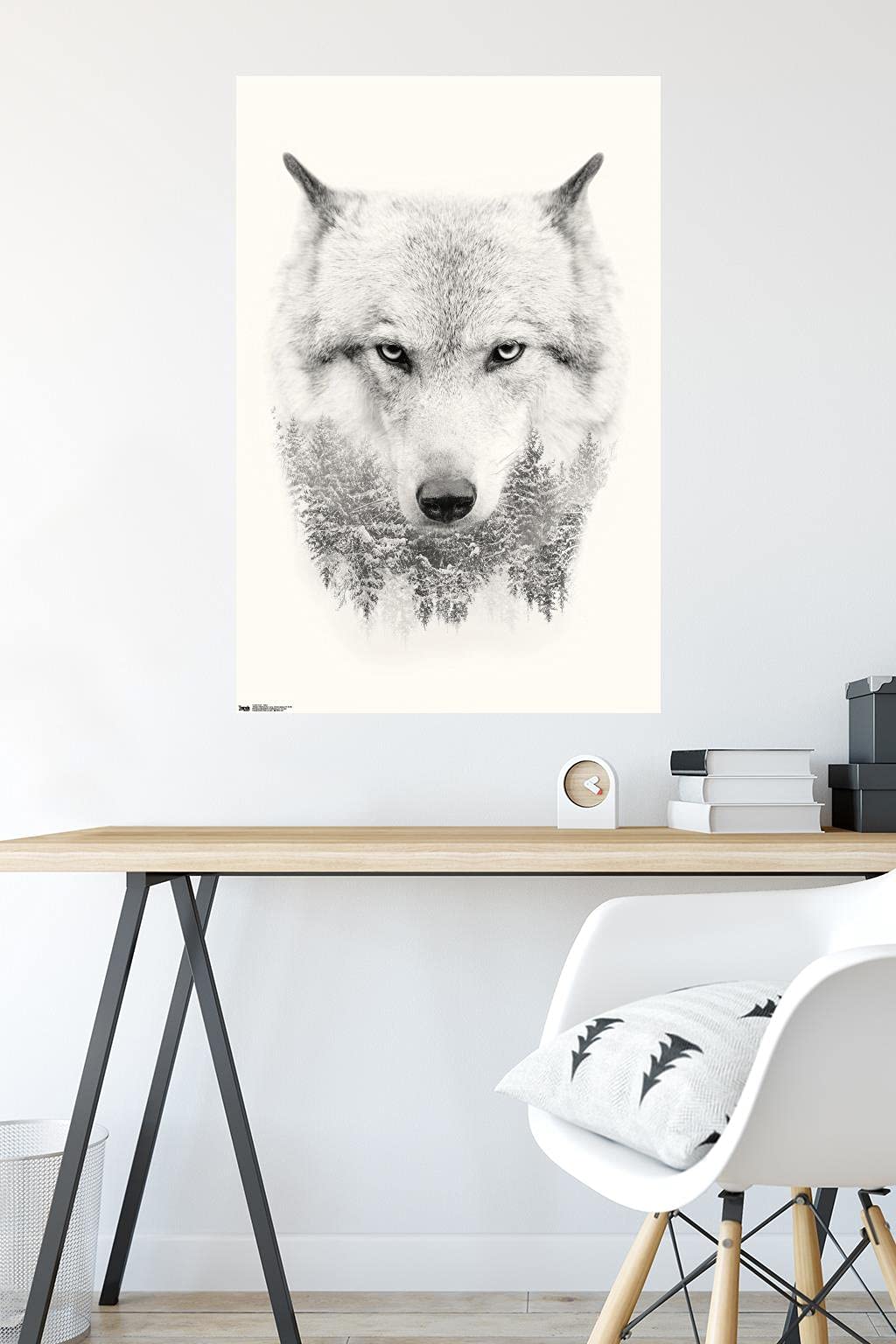 Trends International Wolf - Trees Wall Poster, 22.375'' X 34'', Premium Unframed Version