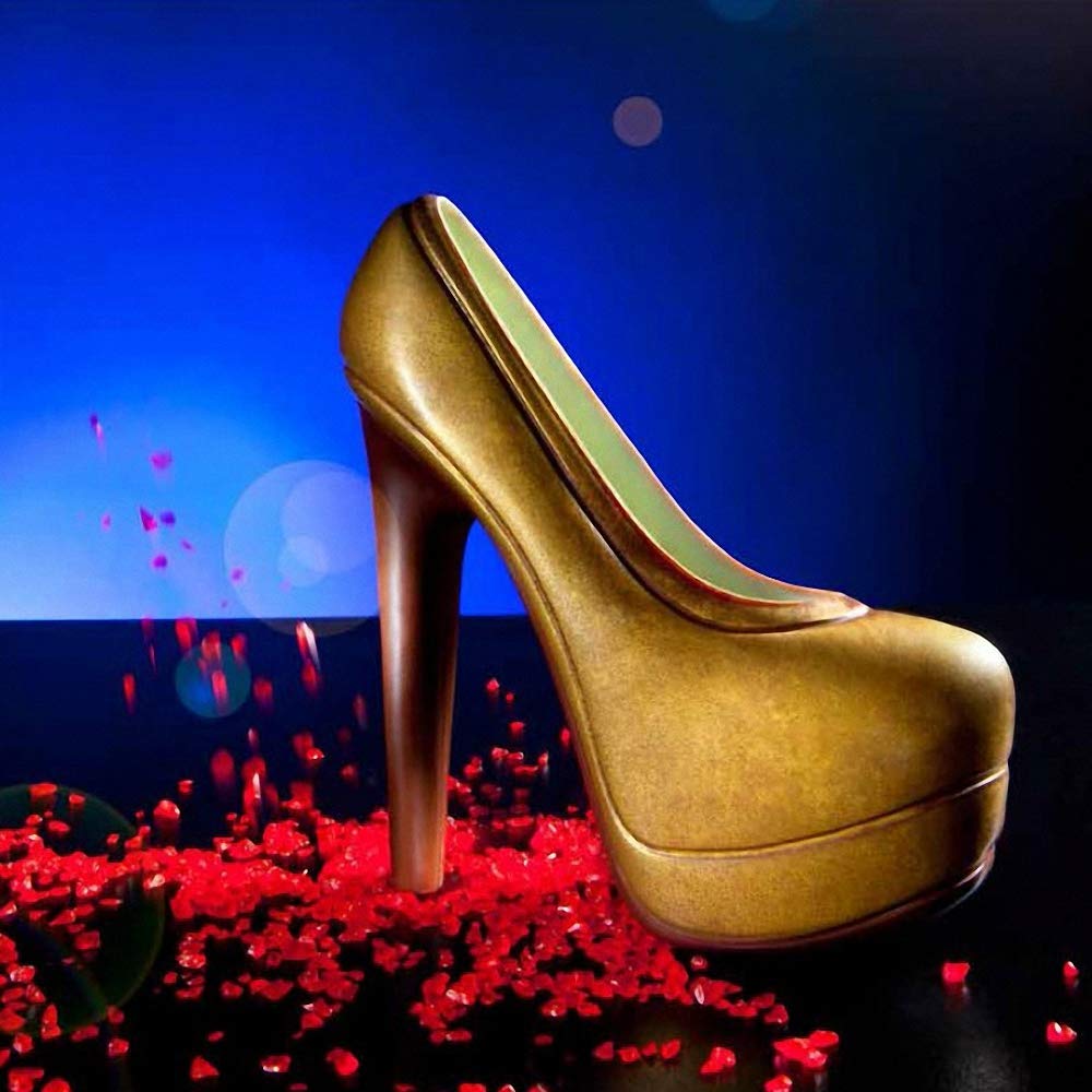 3D High Heel Shoe Chocolate Mold With 6 Clips, Polycarbonate Stiletto Candy Cake Decoration Molds Diy Home Baking Pastry Tools L
