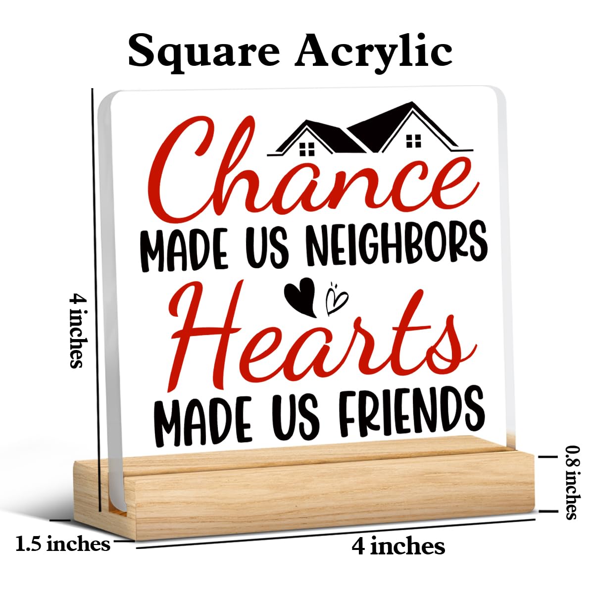 Neighbor Gifts, Funny Friend Gifts for Women Men, Friendship Gifts for Friends, Birthday Christmas Gifts for Friends Neighbor, C