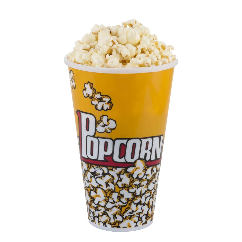 Set Of 10 Yellow Popcorn Bowl Tubs. 7 X 4.5 Inches. Perfect For Having A Movie Night At Home, Parties, And More!