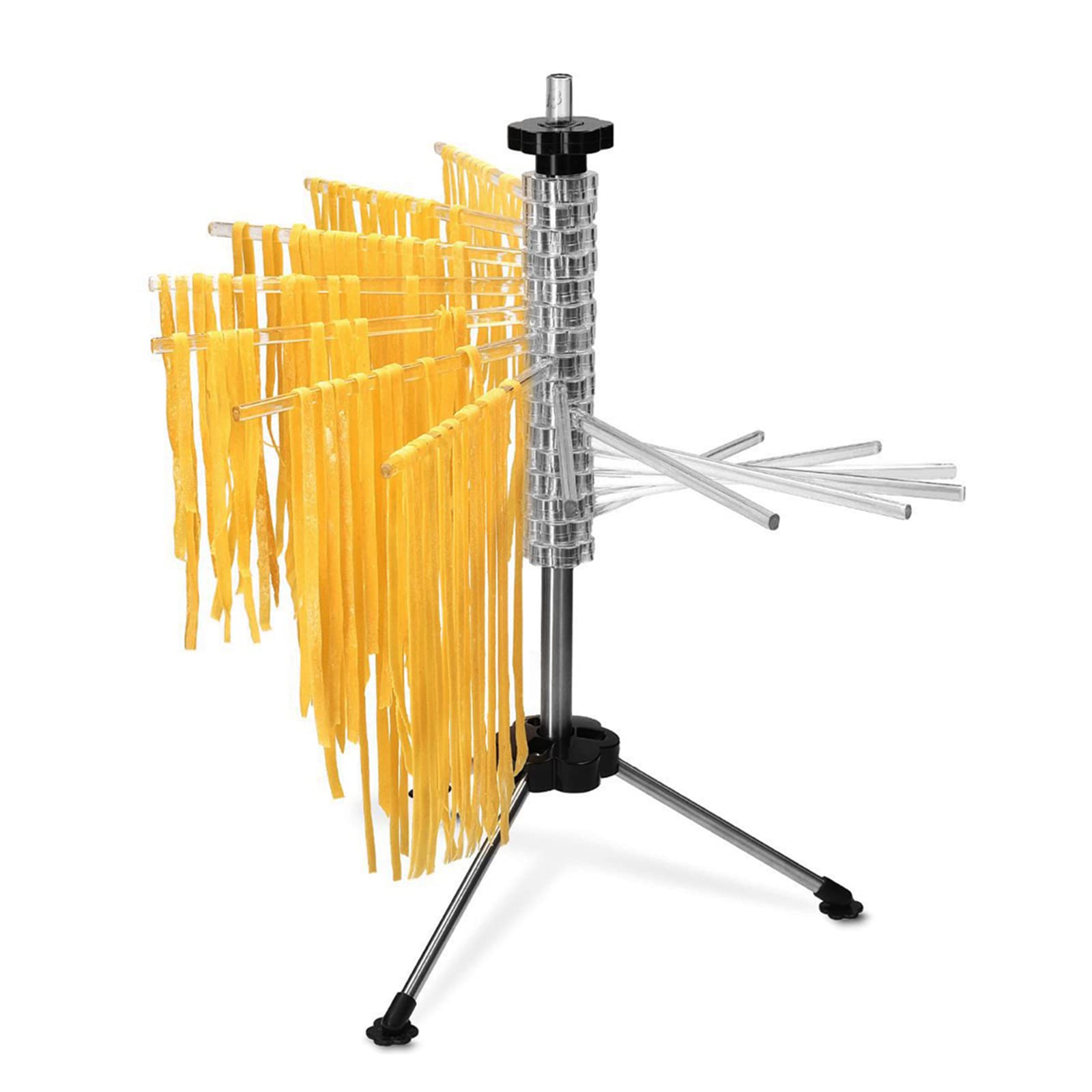 Hicook Pasta Drying Rack Collapsible Spaghetti Dryer Stand Noodles Drying Holder Hanging Rack Tall Spaghetti Noodle Dryer Stand