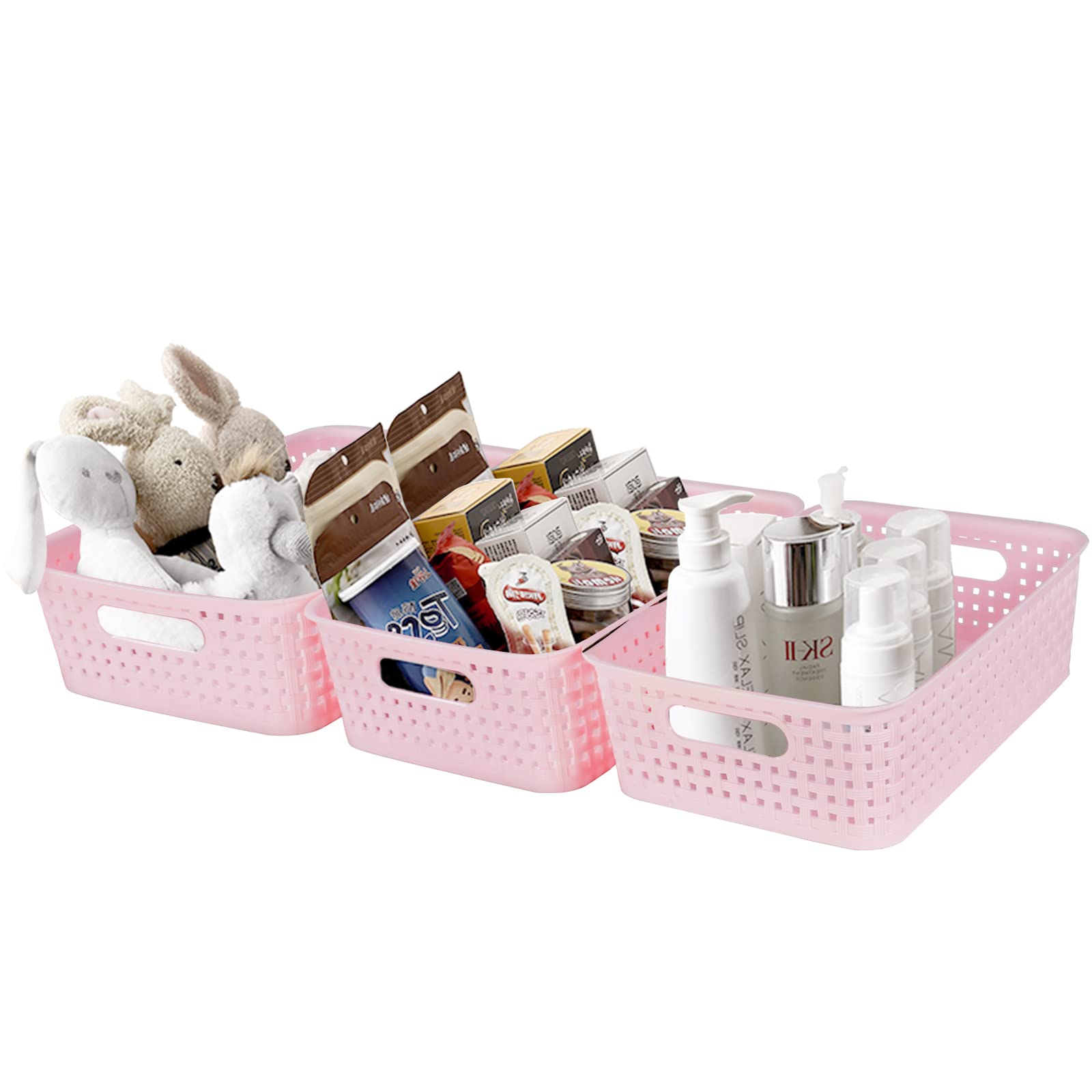 8 Pack Small Pantry Organization And Storage Bins - Household Organizers For Laundry Room, Bathrooms, Bedrooms, Kitchens, Cabine