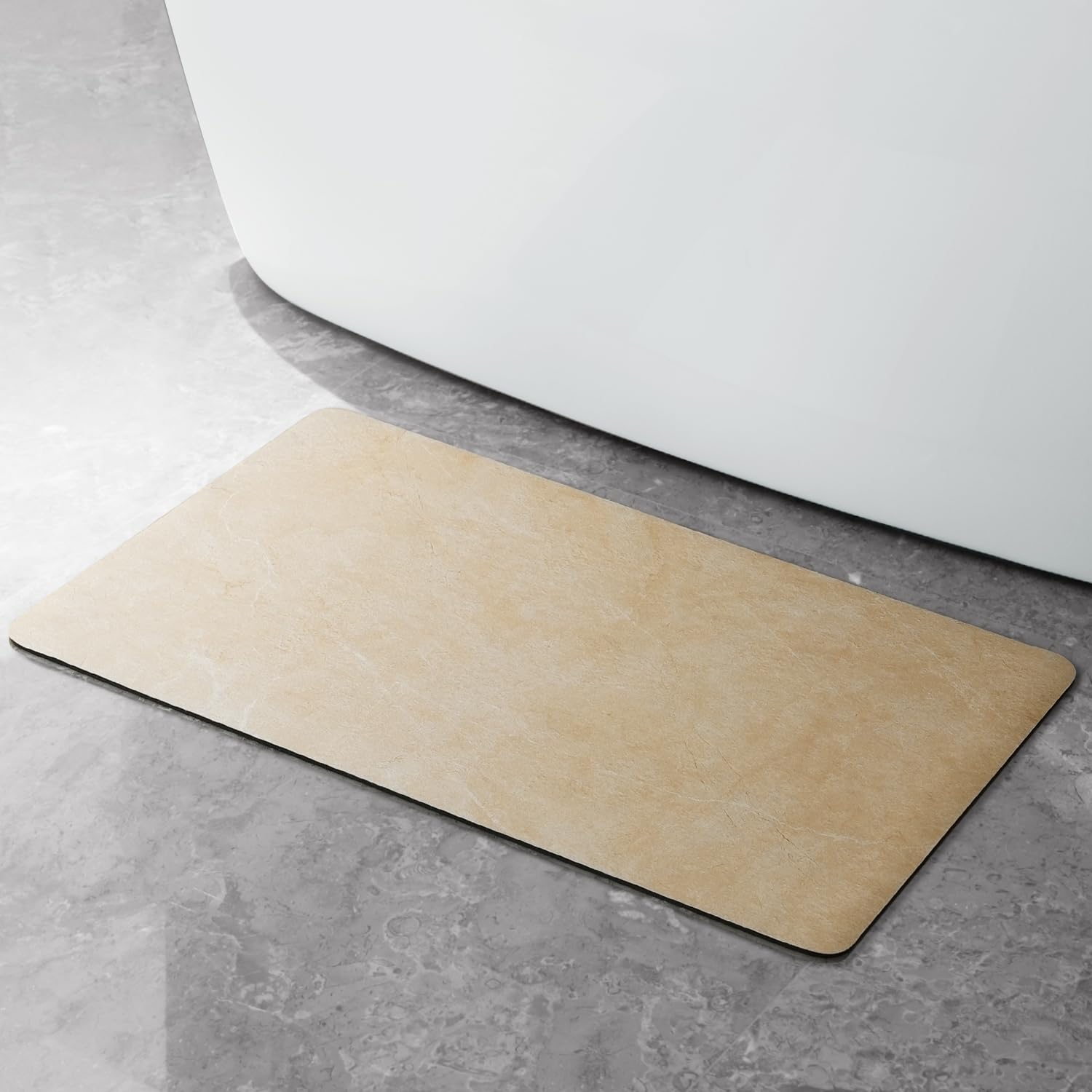 Stiio Bath Mats For Bathroom, Super Absorbent Quick Drying, Rubber Non Slip Thin Bathroom Rugs Fit Under Door, Easy Clean Shower