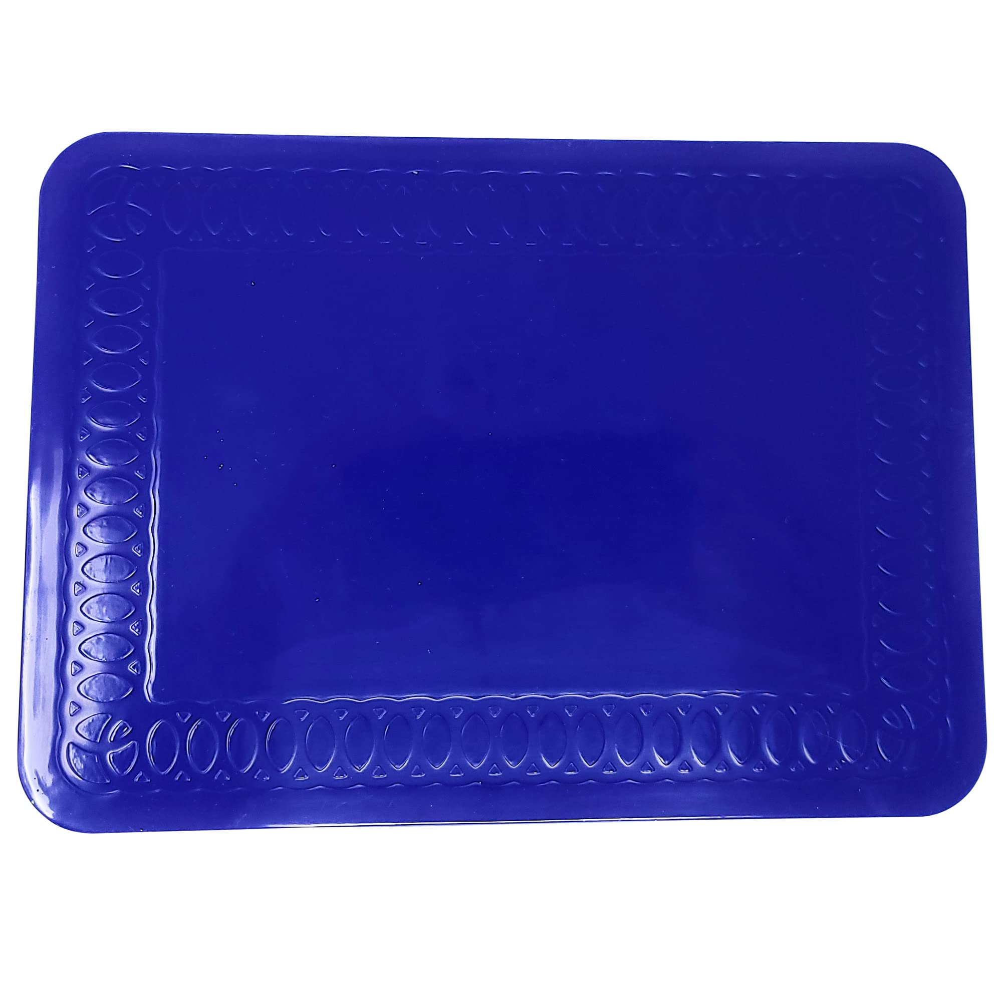 Mars Wellness Rectangular Non Slip Silicone Mat - Anti Slip Large Table Coaster Pad - 9.8'' X 7'' - Eating Aids, Baking, Crafts,