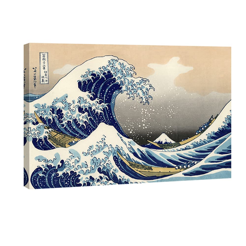 Wieco Art Great Wave Of Kanagawa Katsushika Hokusai Giclee Canvas Prints Wall Art Abstract Seascape Pictures Paintings For Livin