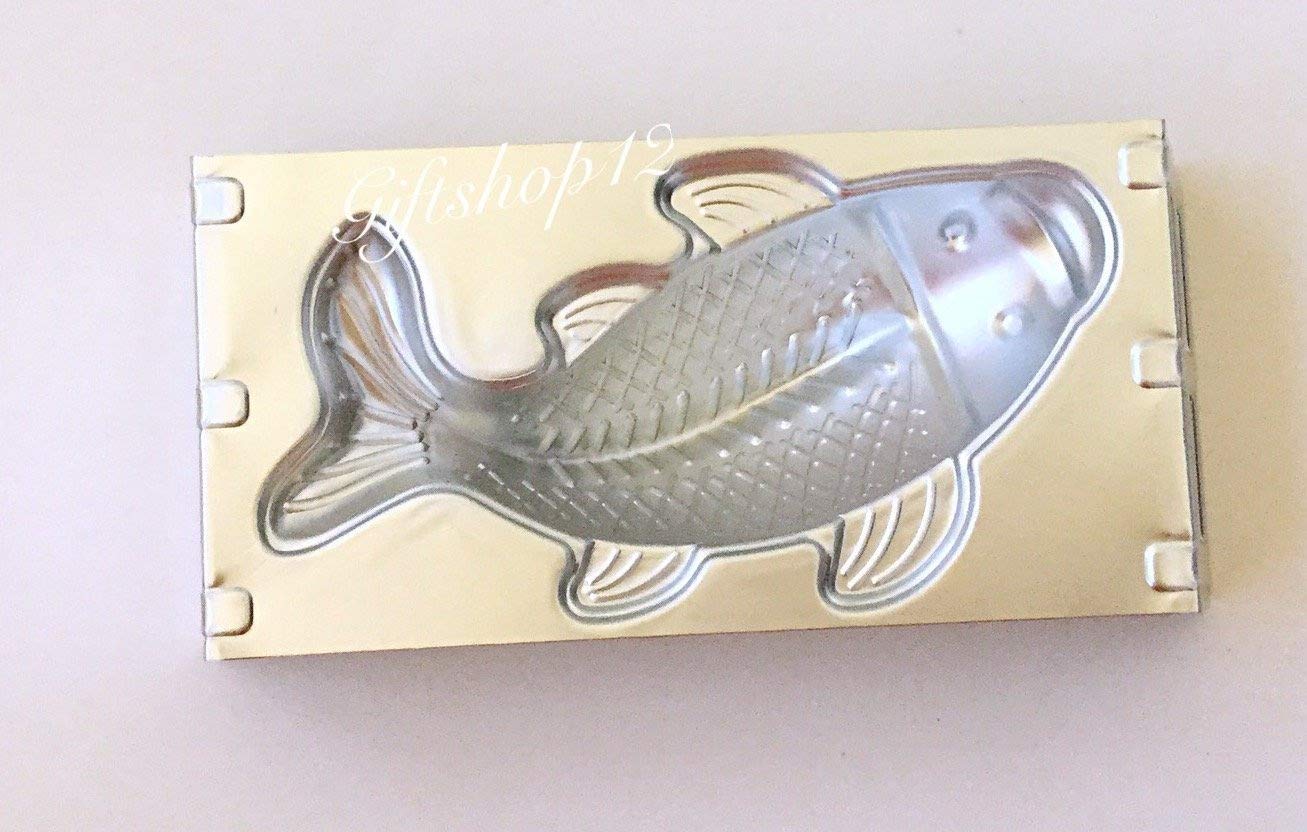 Giftshop12 Aluminum Fish Shaped Mold Pan With A Supporting Frame Size 5 Inches ( Small)