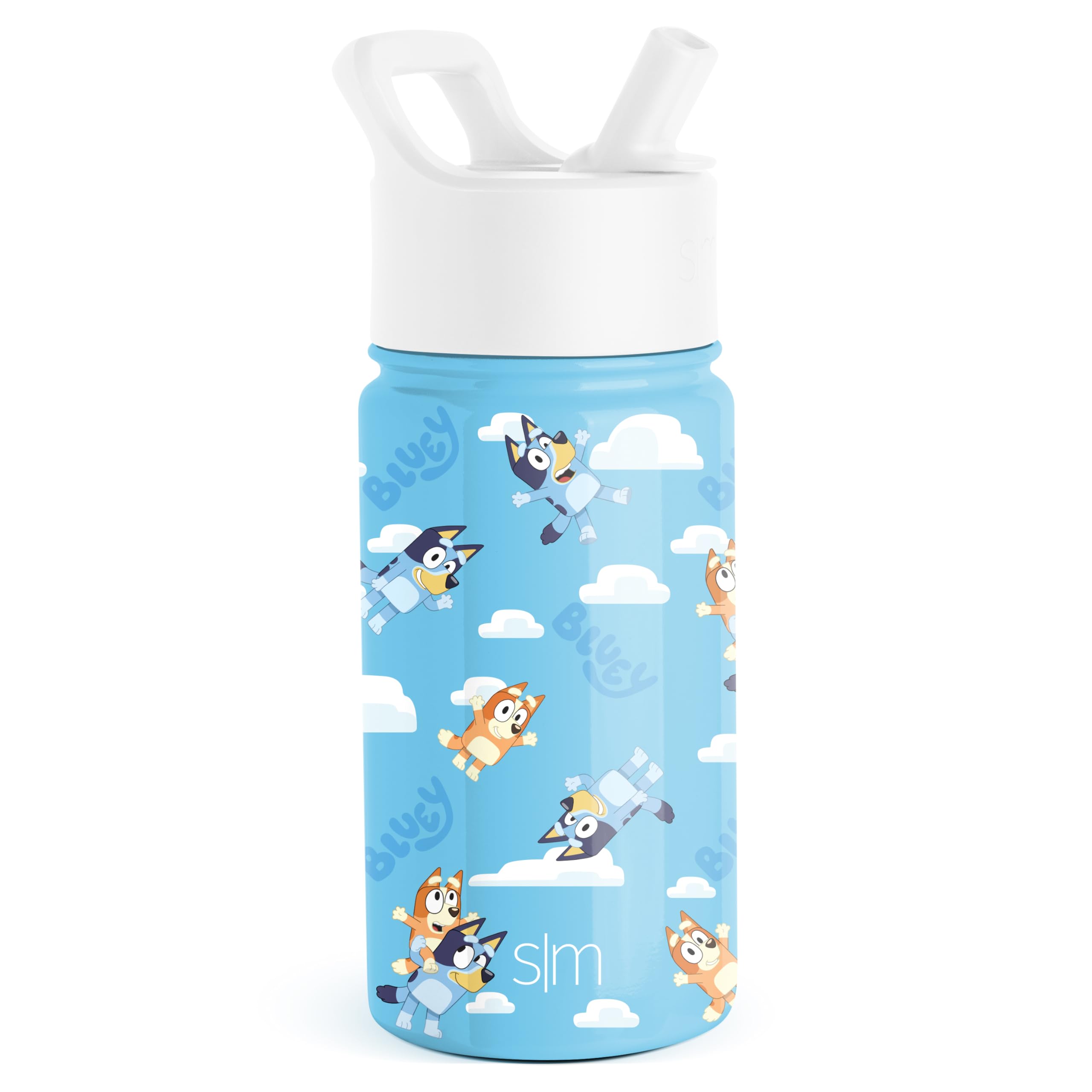 Simple Modern Bluey Kids Water Bottle with Straw Lid | Reusable Insulated Stainless Steel Cup for Toddlers, School | Summit Coll