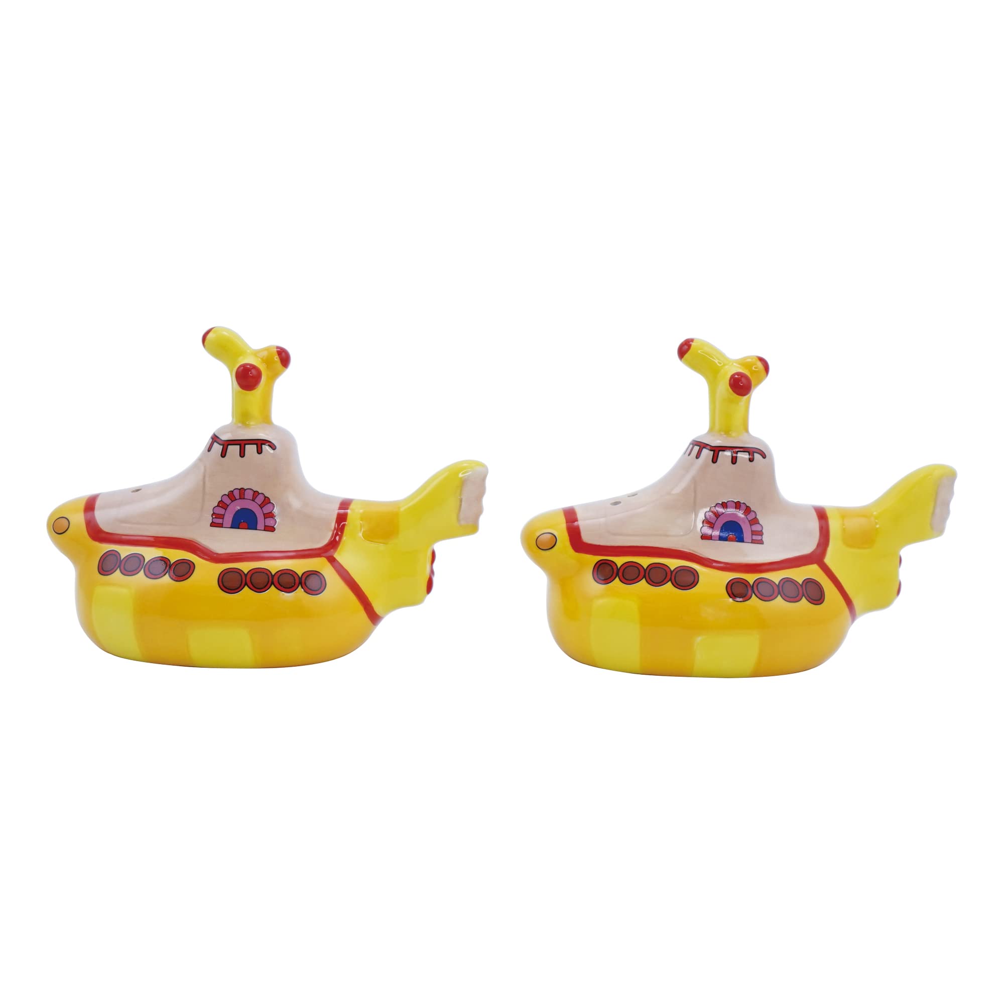 Half Moon Bay | The Beatles Salt And Pepper Shaker Set Of 2 | Yellow Submarine Salt Shaker & Pepper Pot | Novelty Salt And Peppe