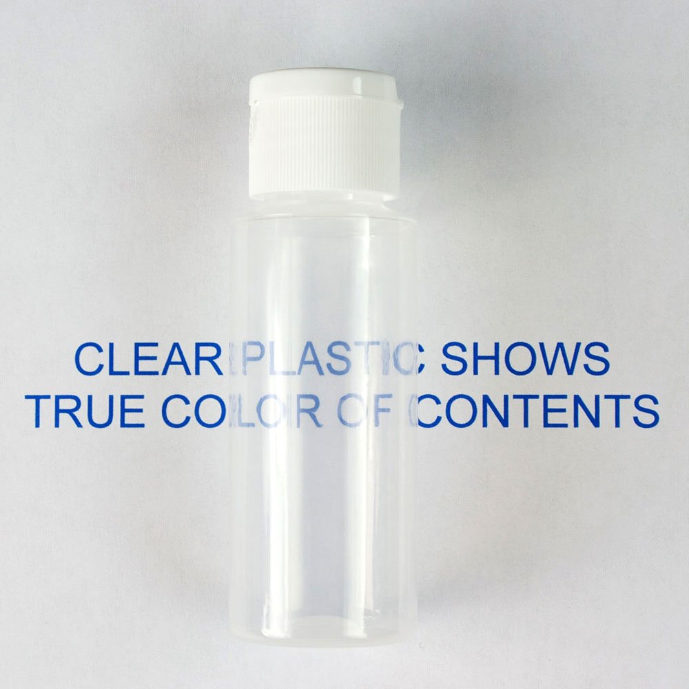 Chica And Jo 2Oz Clear Plastic Empty Squeeze Bottles With Flip Cap - Bpa-Free - Set Of 6 - Tsa Travel Size 2 Ounce Made In The U