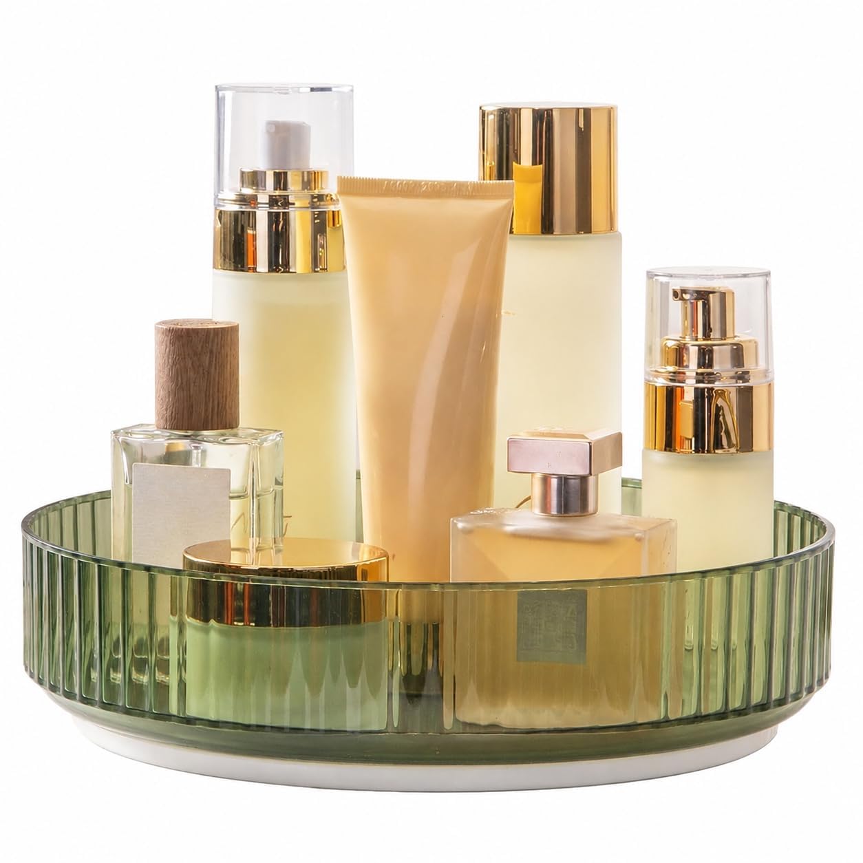 Mechdel Makeup Organiser Box With Drawers, Perfume, Cosmetic And Skincare Storage Stand, Dressing Table Organiser For Lipstick, 