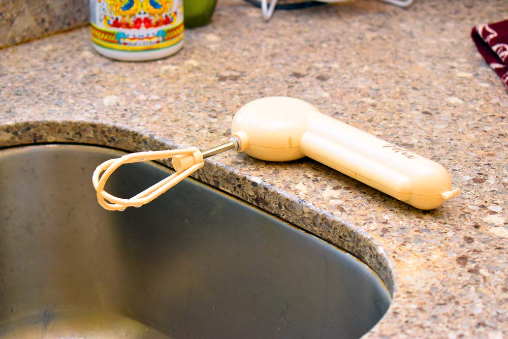 Sana Enterprises Dual Speed Portable Blender (Clear & Beige) Lightweight, Hands-Free Mini Blender With 1 Litre Measuring / Mixin