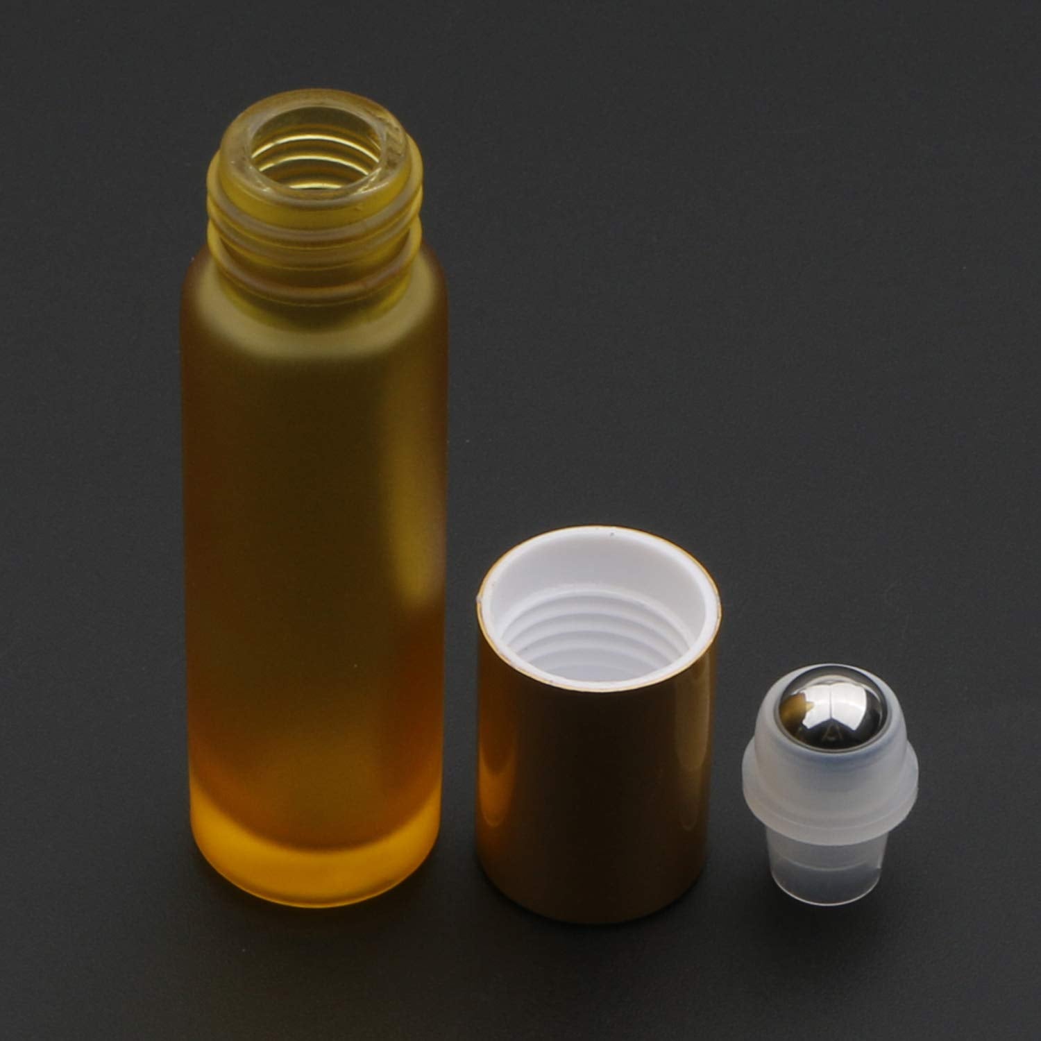 Kesell 10Ml Essential Oil Roller Bottles, Sample Vial Bottle For Aromatherapy, Essential Oils, Perfumes And Lip Balms, Pack Of 1