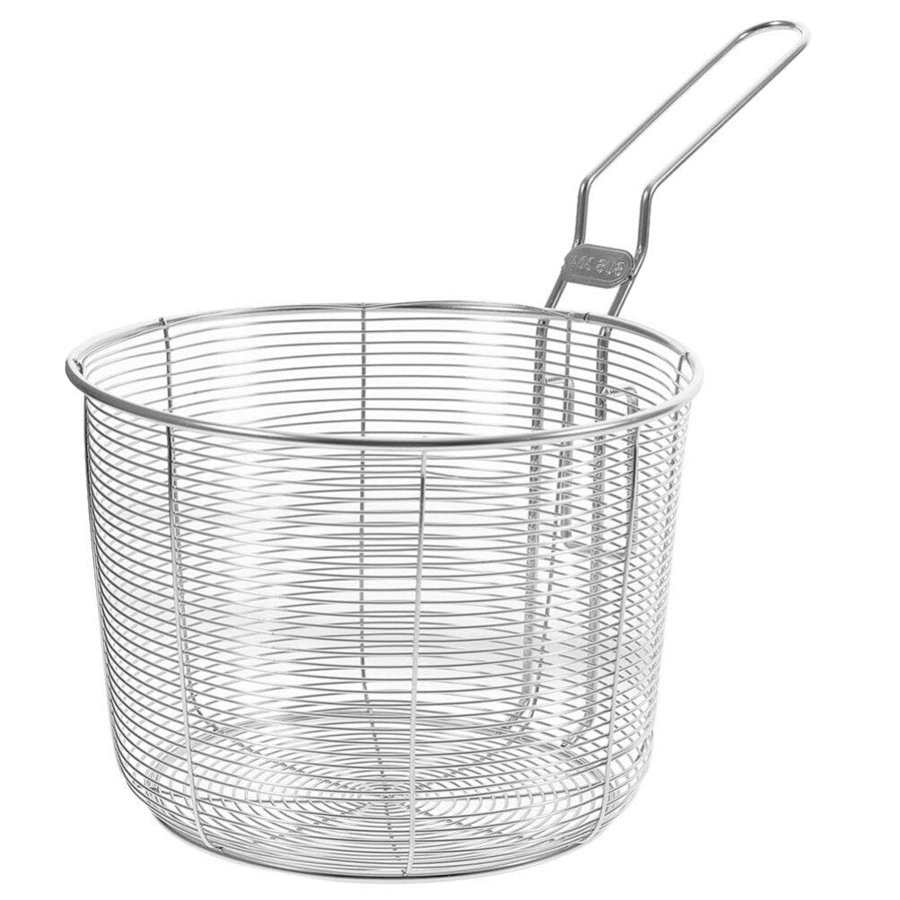 Kichvoe Mesh Pasta Basket Stainless Steel Mesh Spider Strainer Noodle Strainer Spaghetti Strainer Spoon Fried Food Basket Deep S